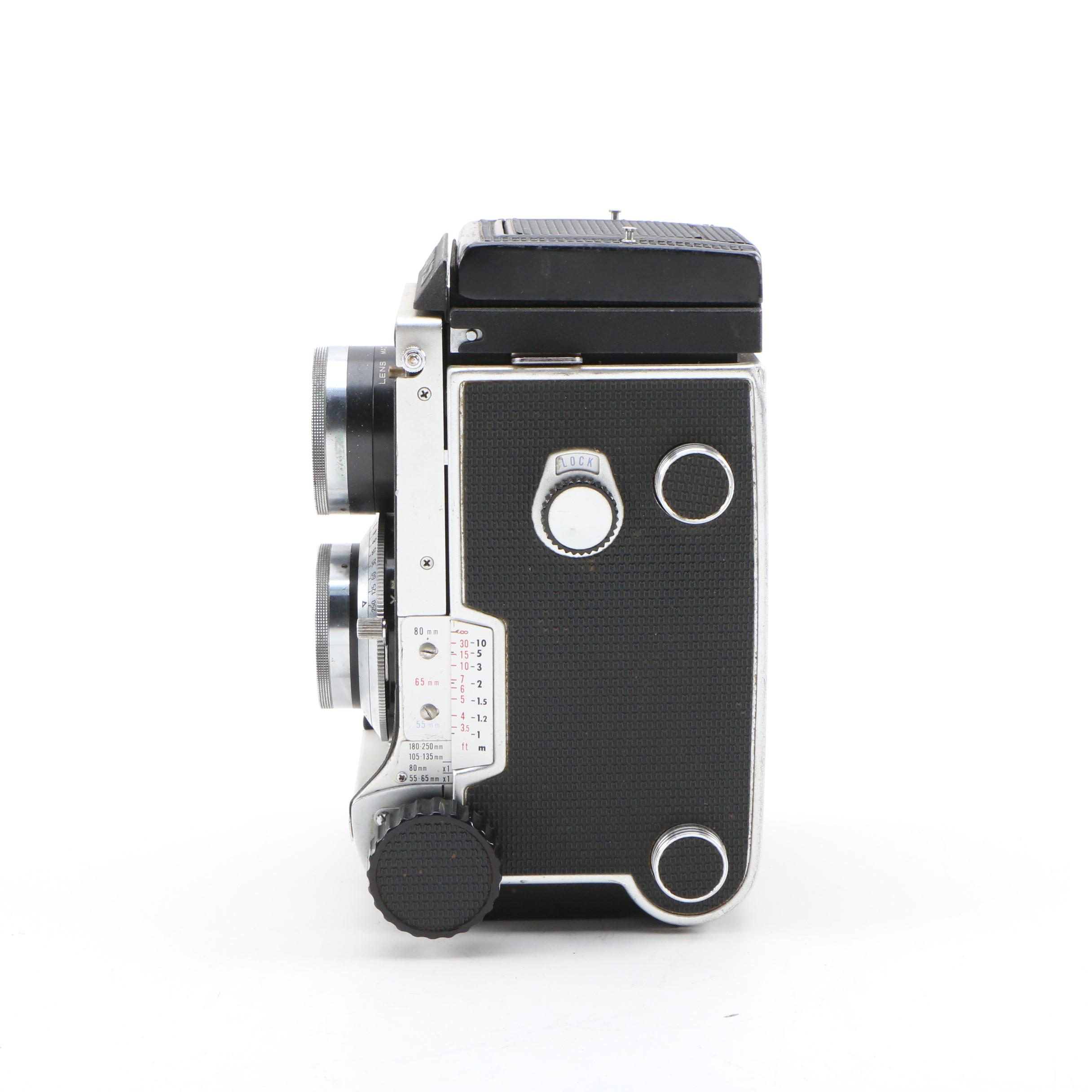 Mamiya C220 TLR Film Camera with 80mm Lens, 1970s