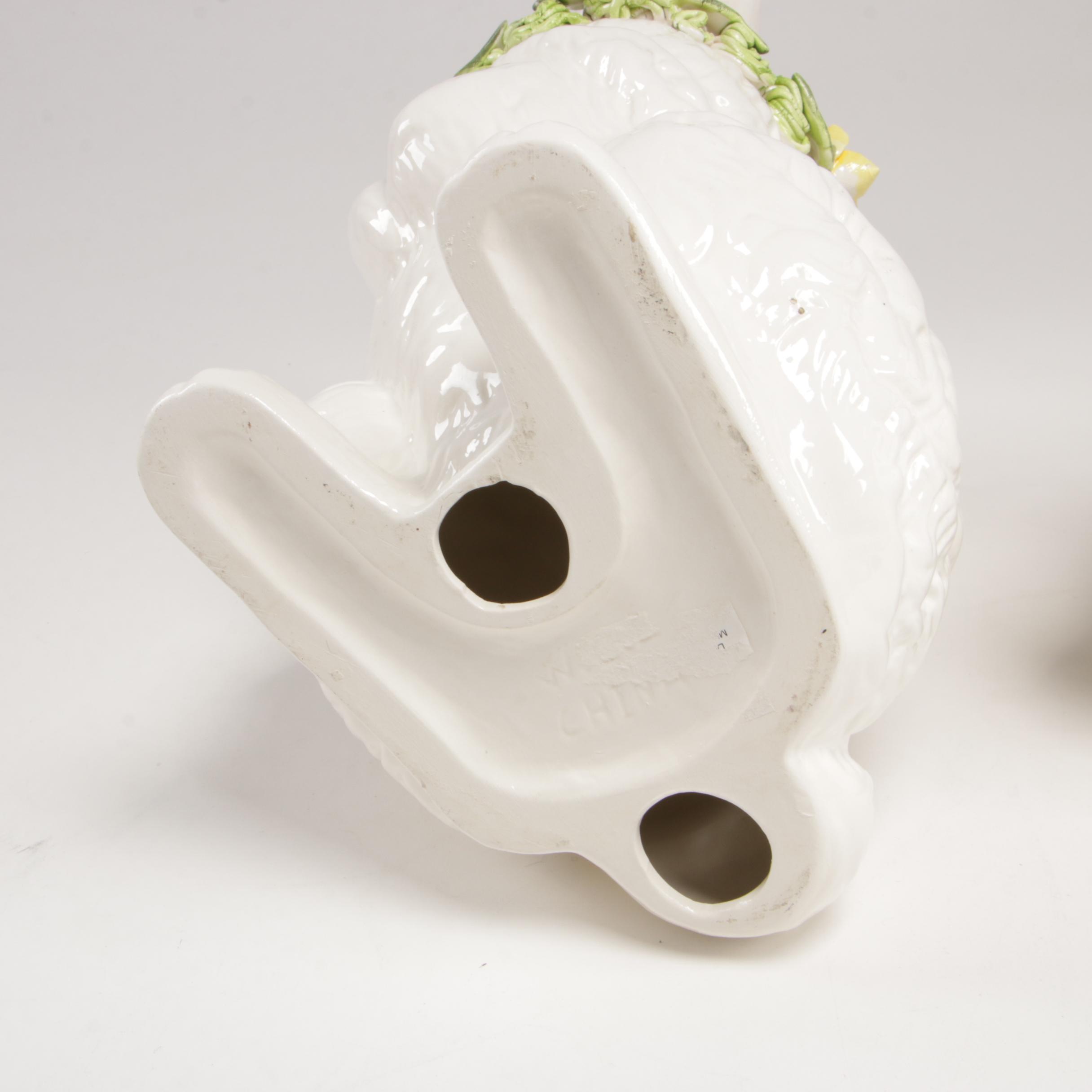 Ceramic Rabbit Figurines, Late 20th Century