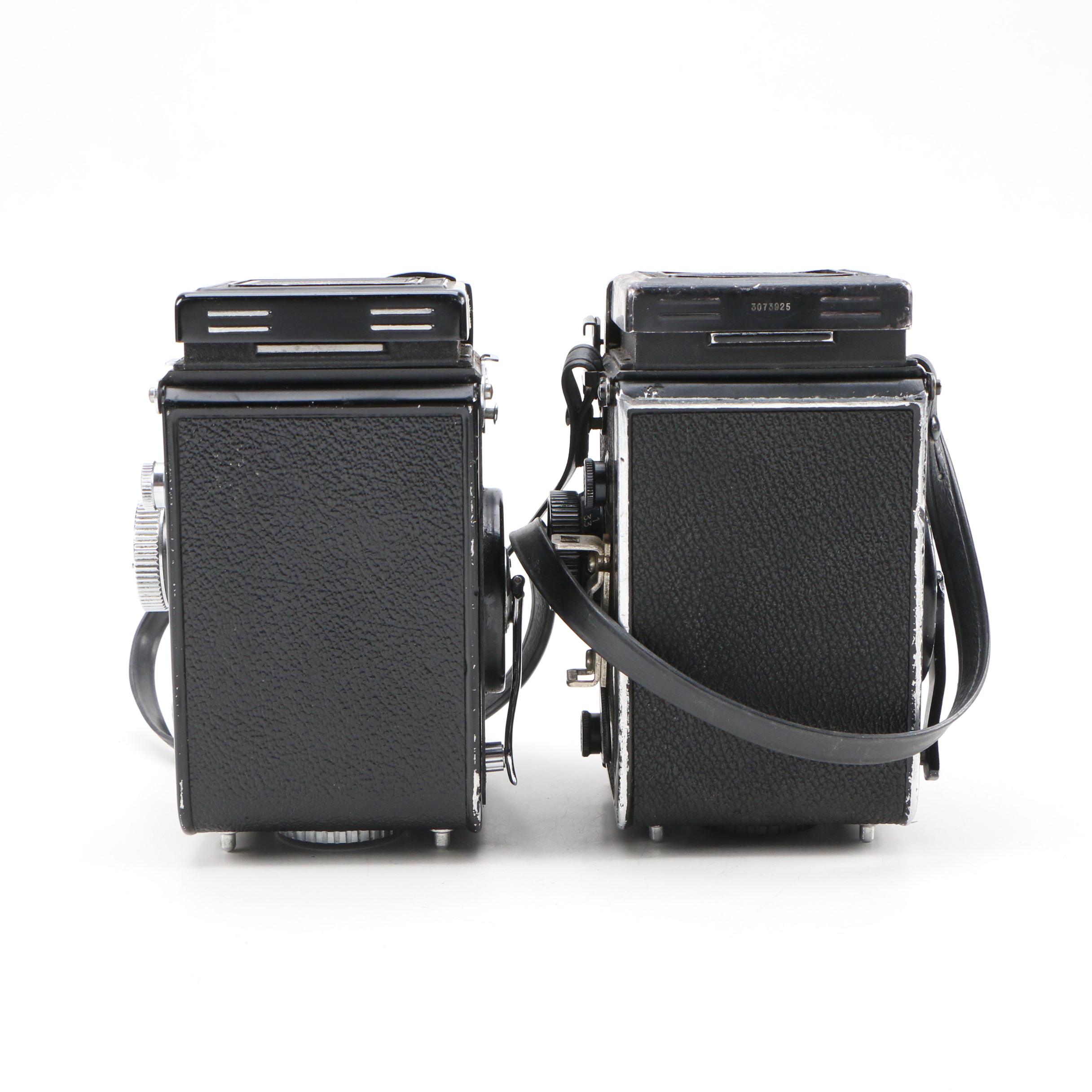 Japanese Yashica Mat 124G and LM Model TLR Cameras