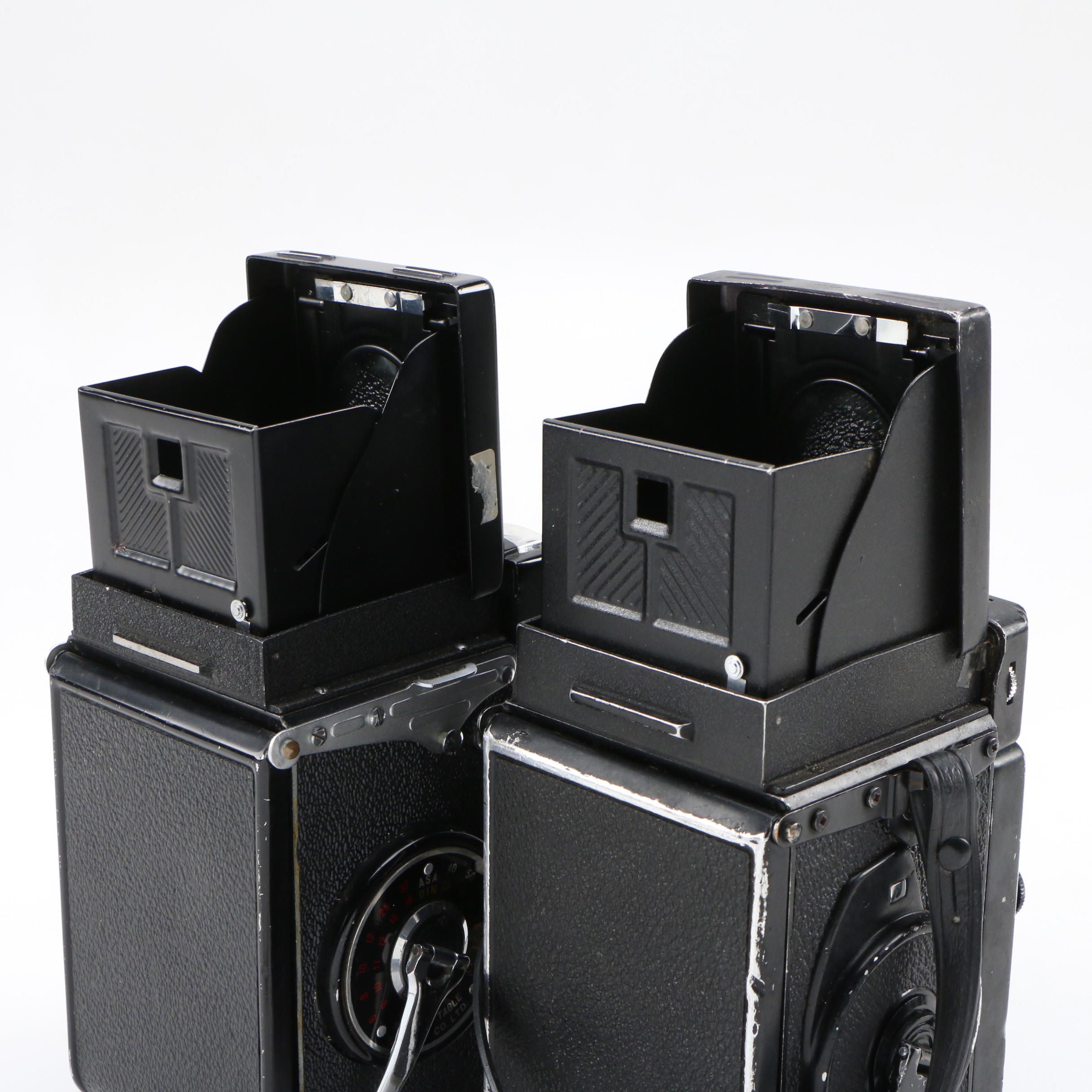 Japanese Yashica Mat 124G and LM Model TLR Cameras