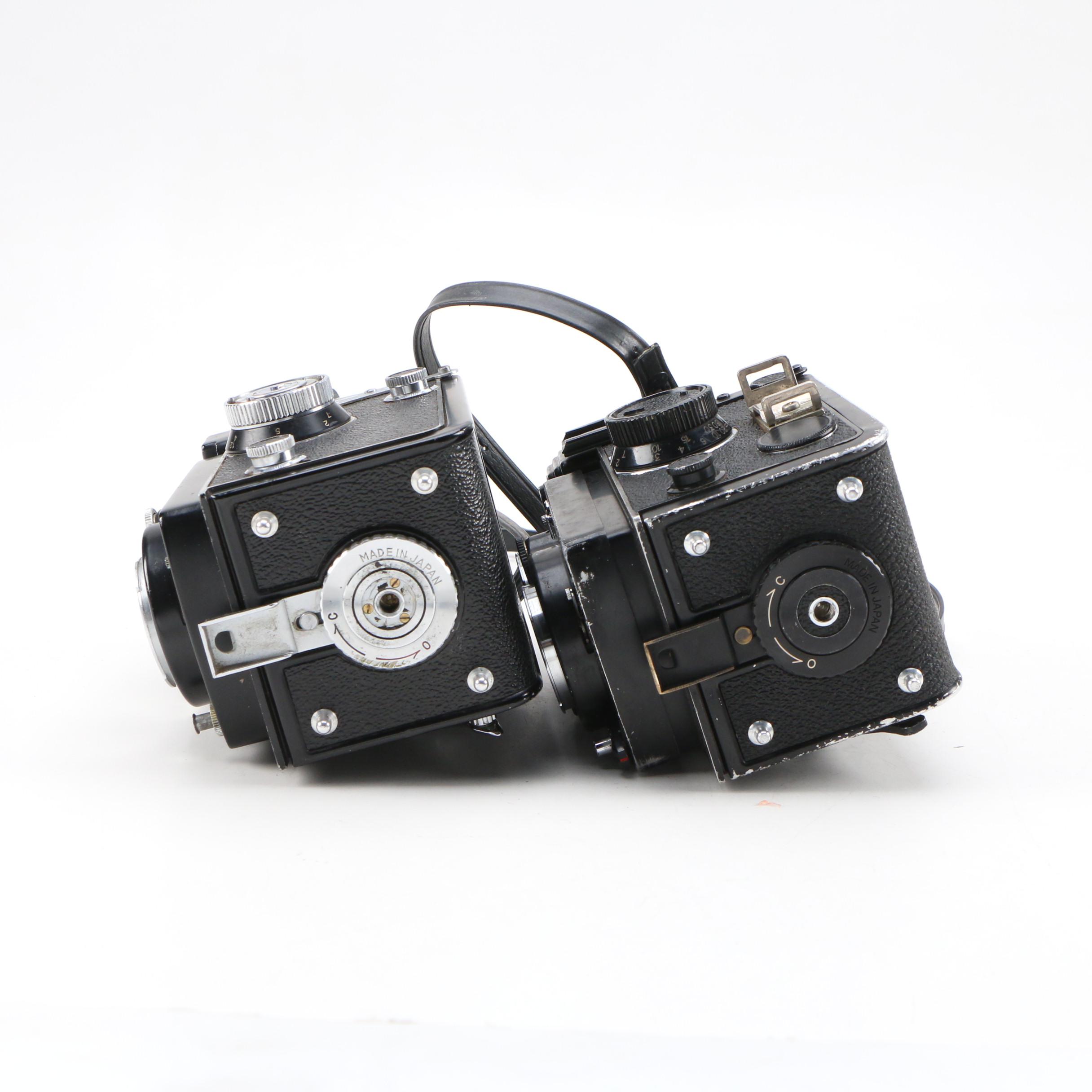 Japanese Yashica Mat 124G and LM Model TLR Cameras