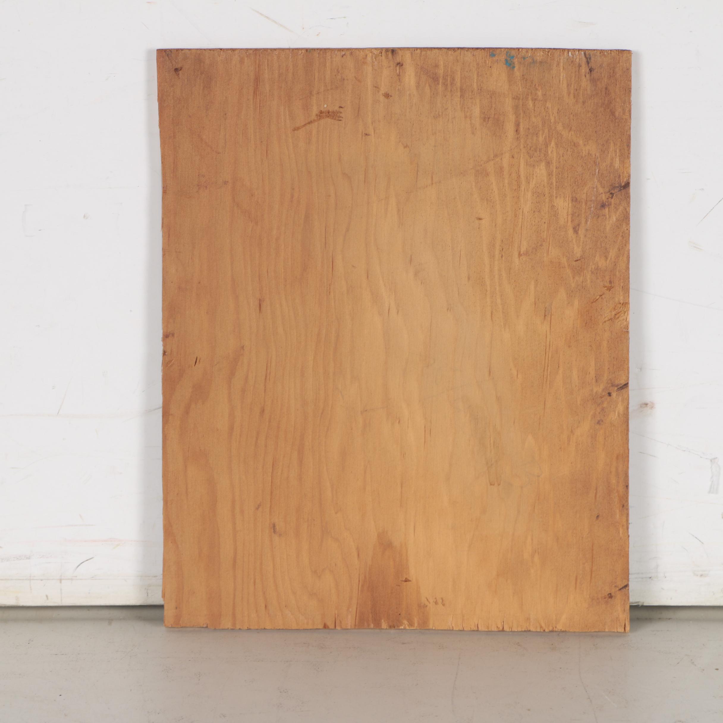 Harry Aiken Vincent Oil Painting of Harbor Scene, Early 20th Century