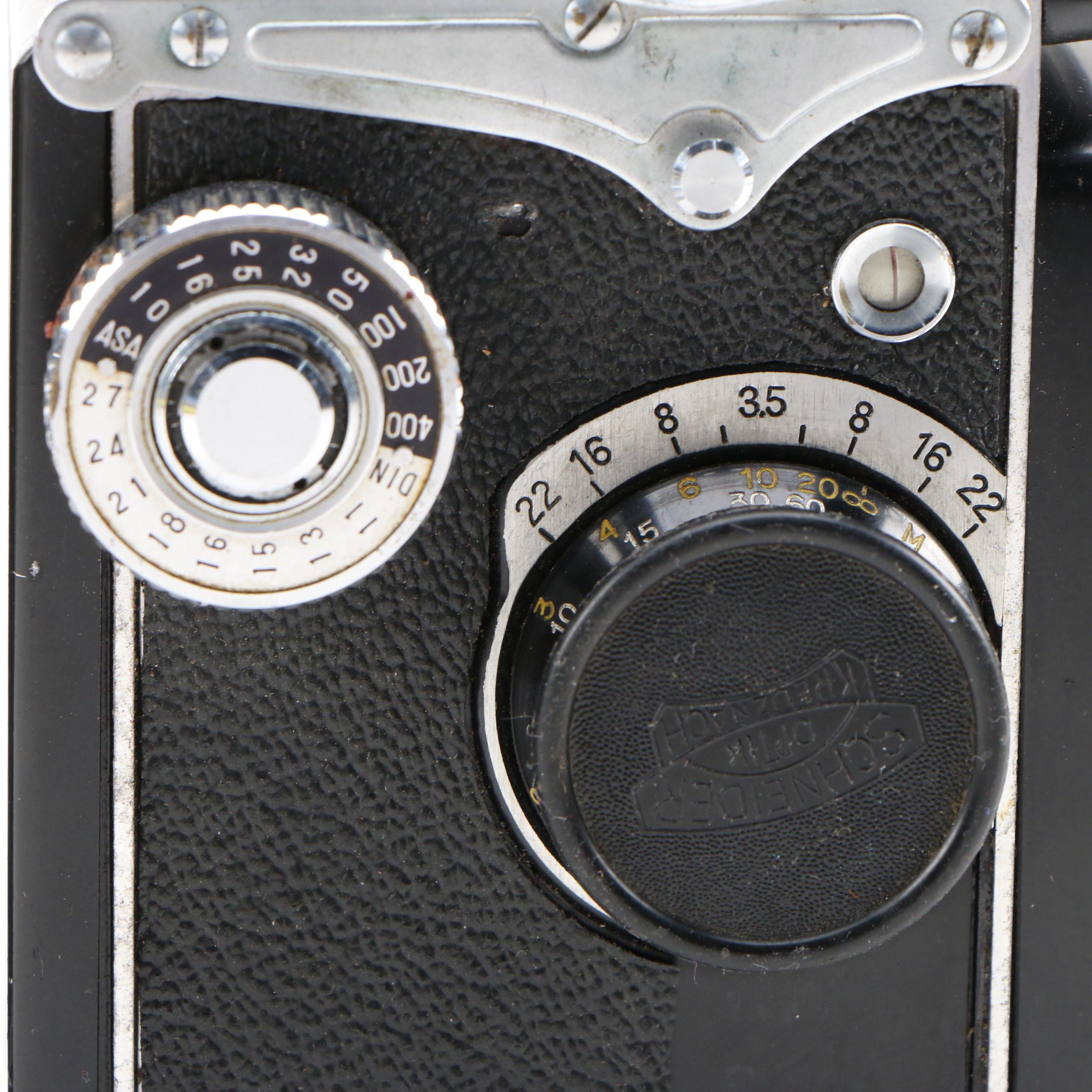 Walz Walzflex and Yashica Yashica-D Medium Format TLR Cameras, Mid/Late 20th C.