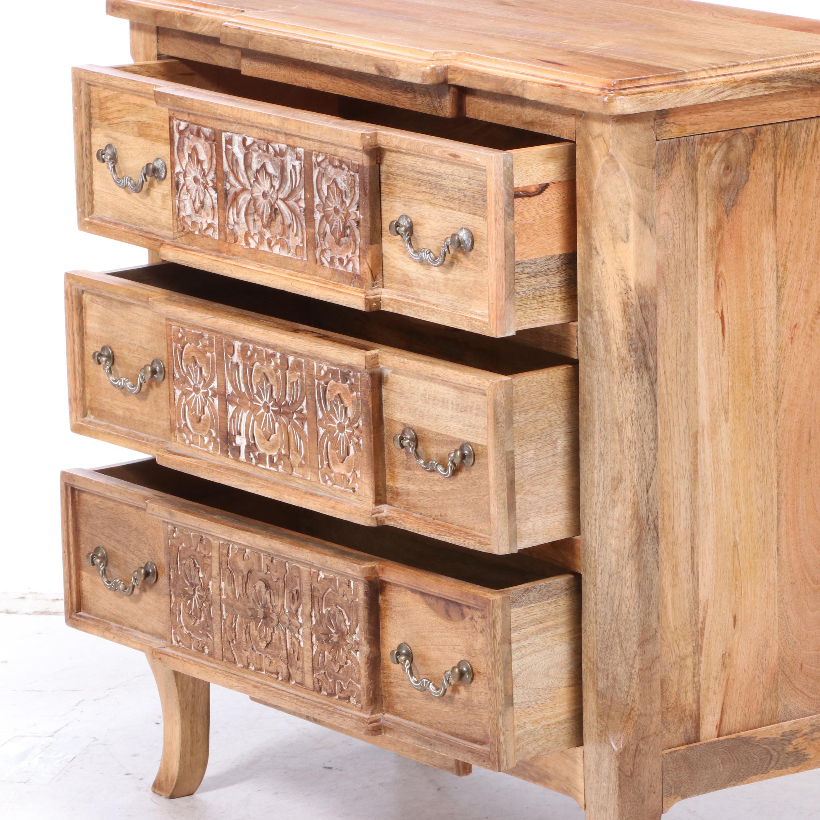Anglo-Indian Style Dileep Industries Mixed Wood Chest of Drawers