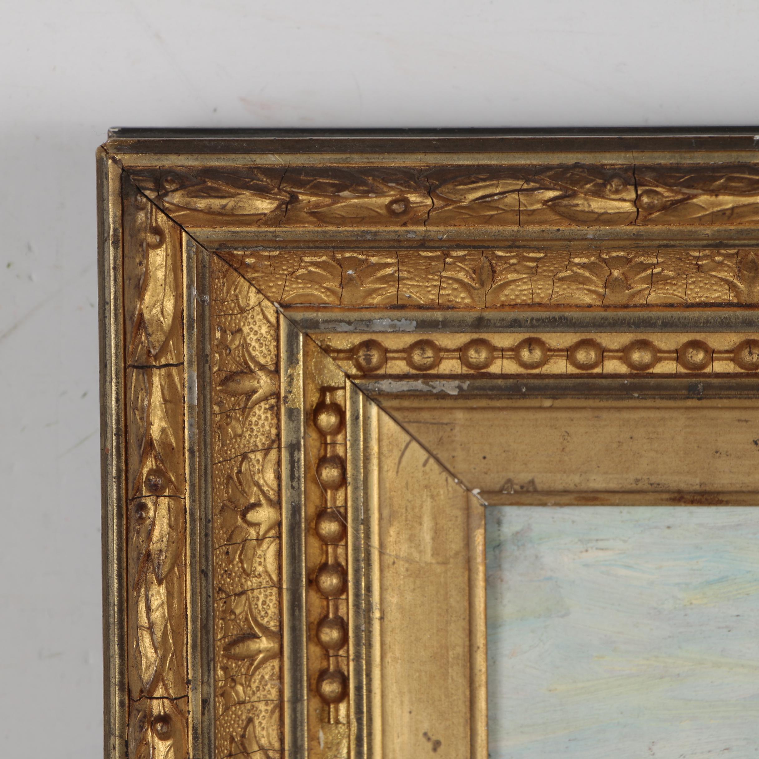 Mary B. Hazelton Landscape Oil Painting, 1907