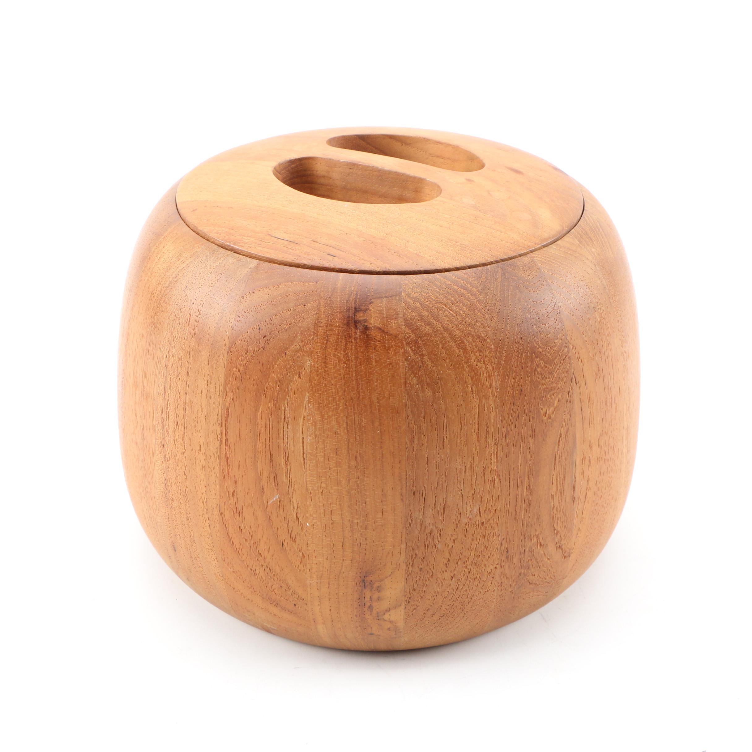 Dansk International Designs Teak Ice Bucket