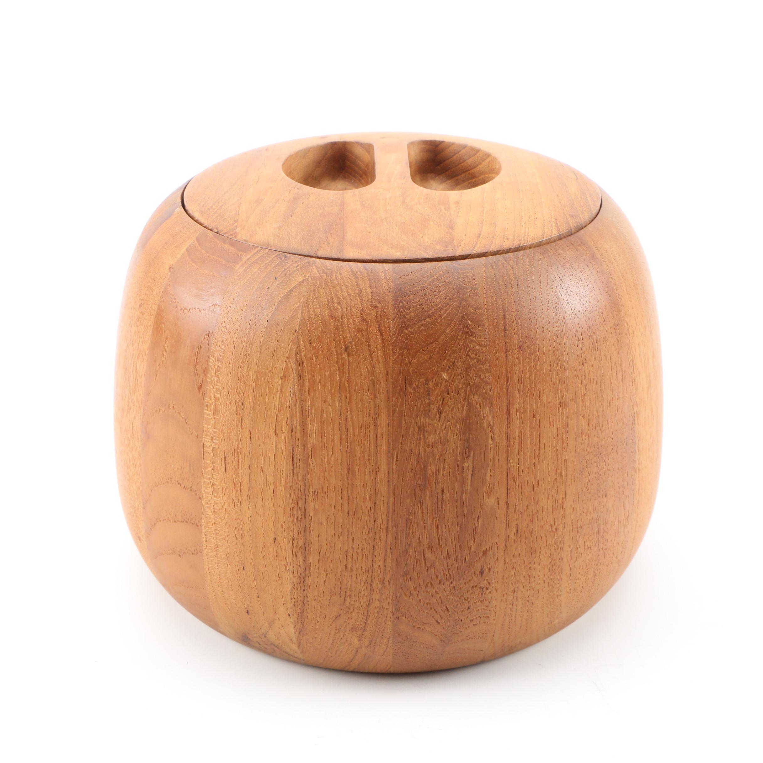 Dansk International Designs Teak Ice Bucket
