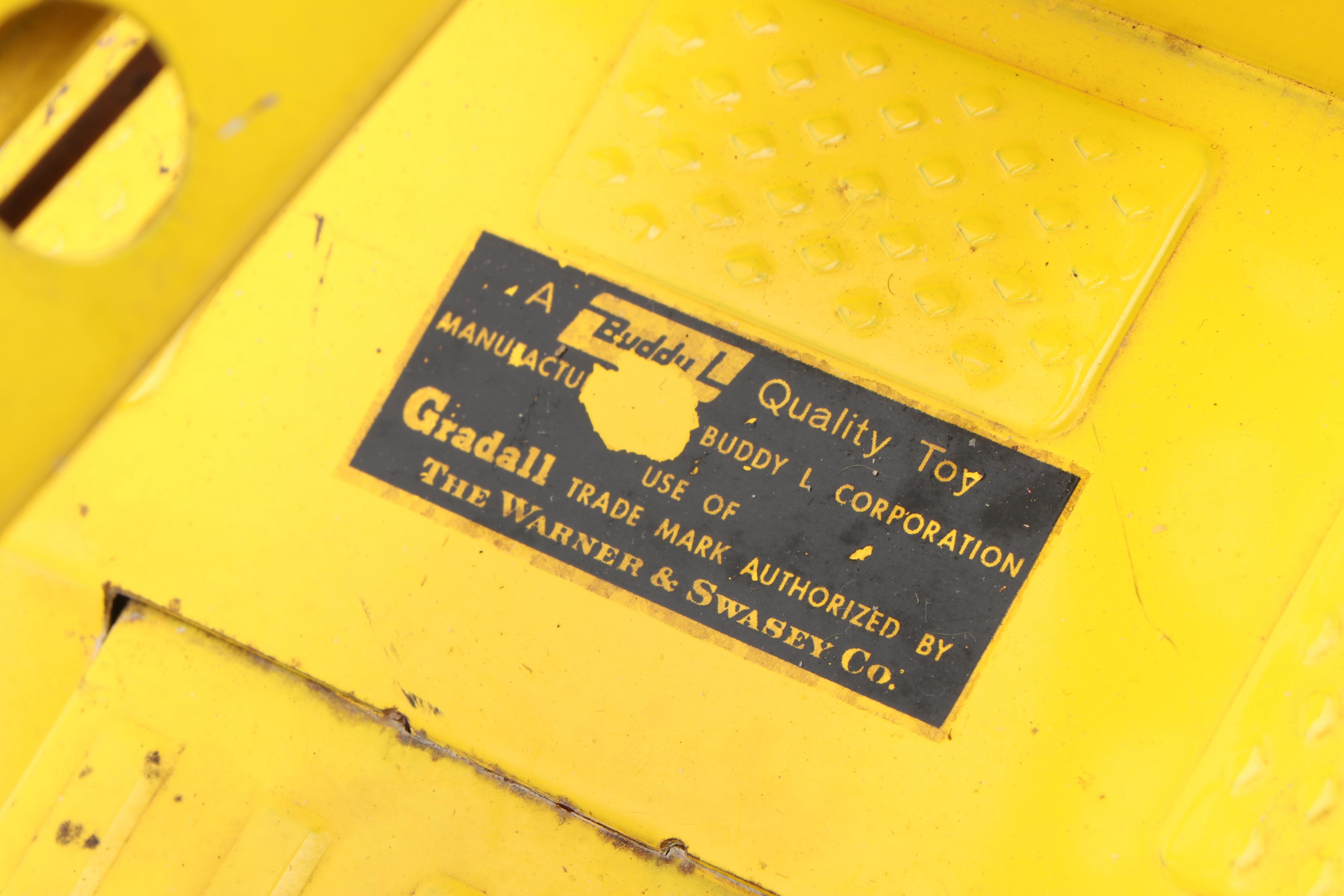 Buddy L "Gradall" Truck with Auburn Rubber Farm Toy Truck