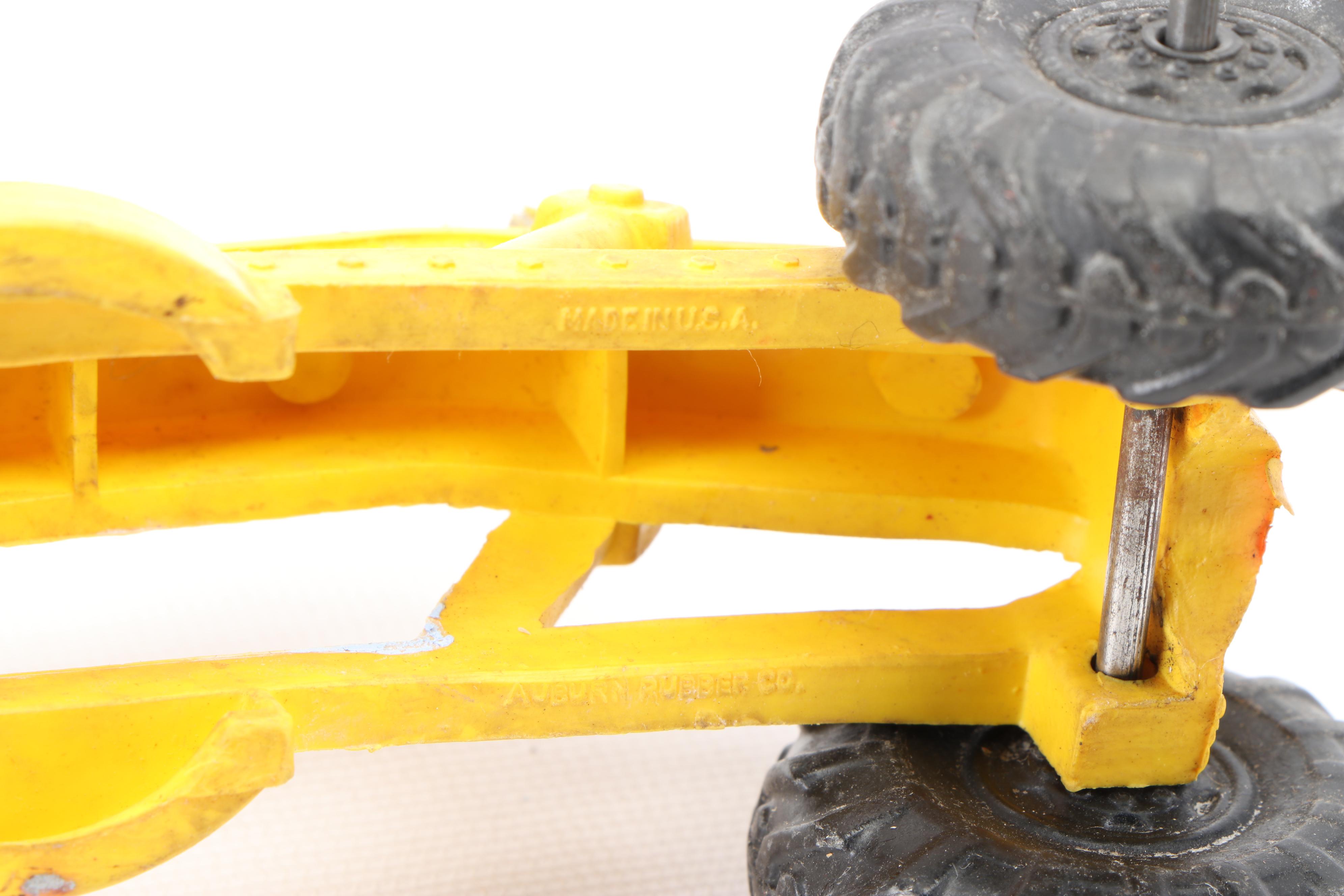 Buddy L "Gradall" Truck with Auburn Rubber Farm Toy Truck