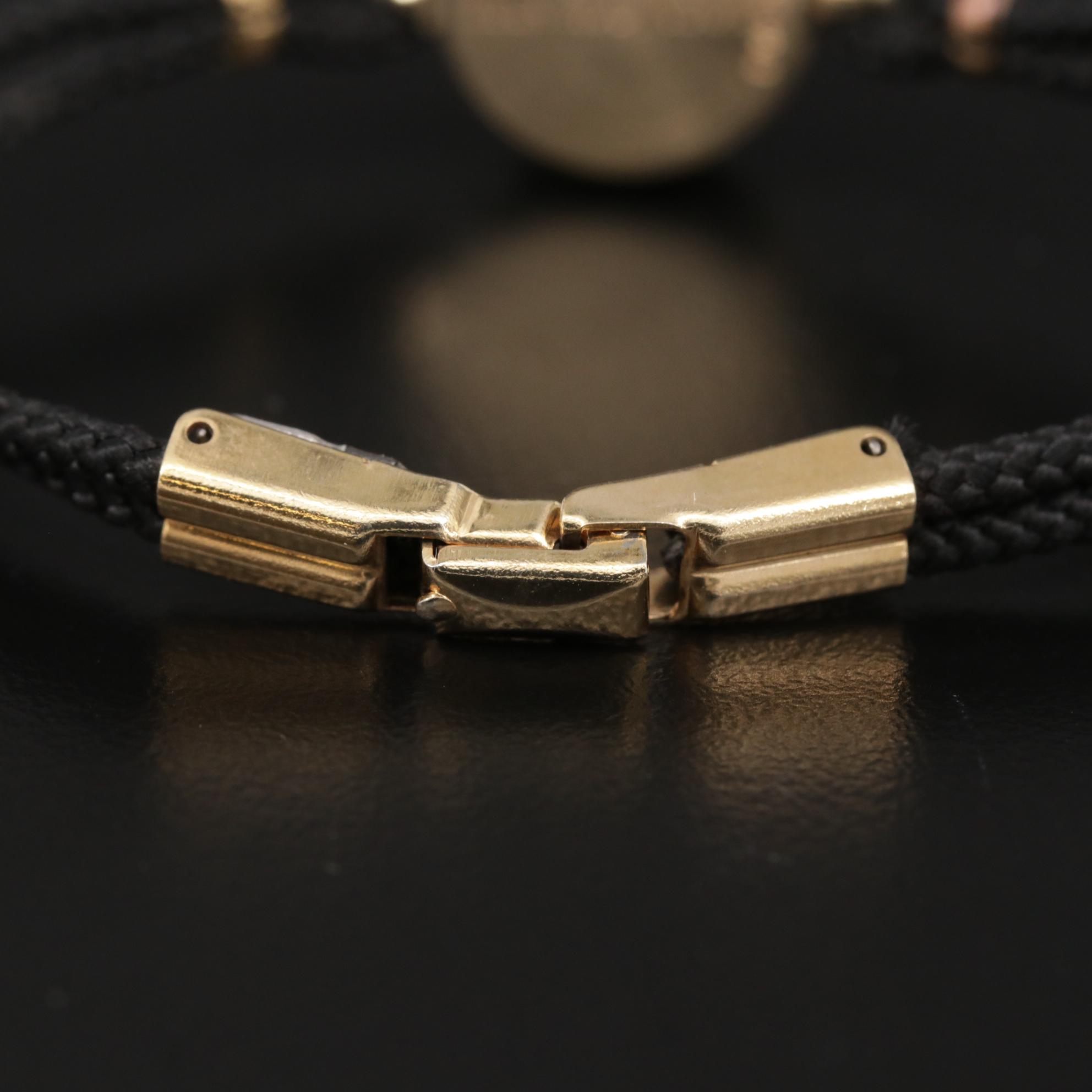 Rolex 14K Gold and Diamond Stem Wind Watch, Vintage