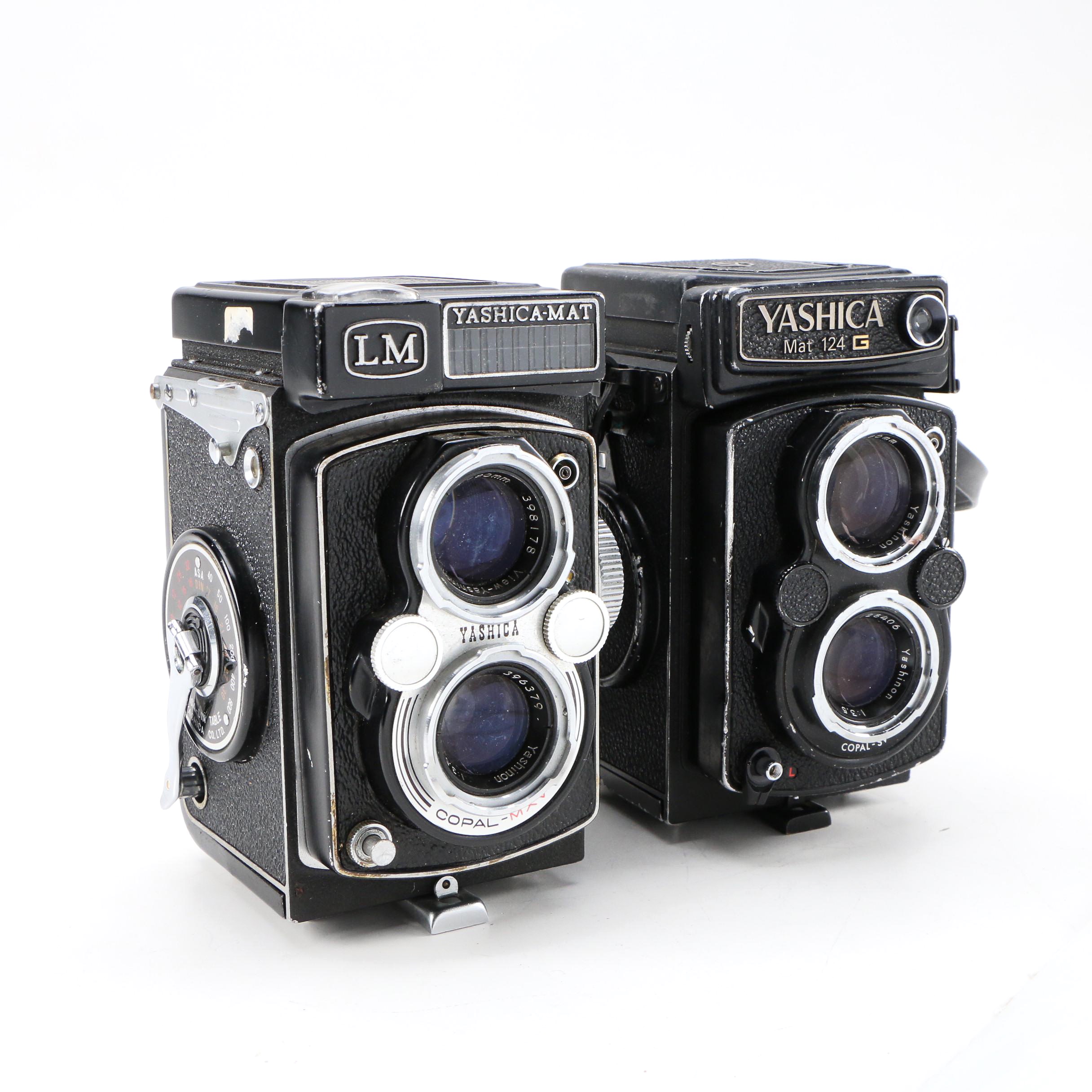 Japanese Yashica Mat 124G and LM Model TLR Cameras