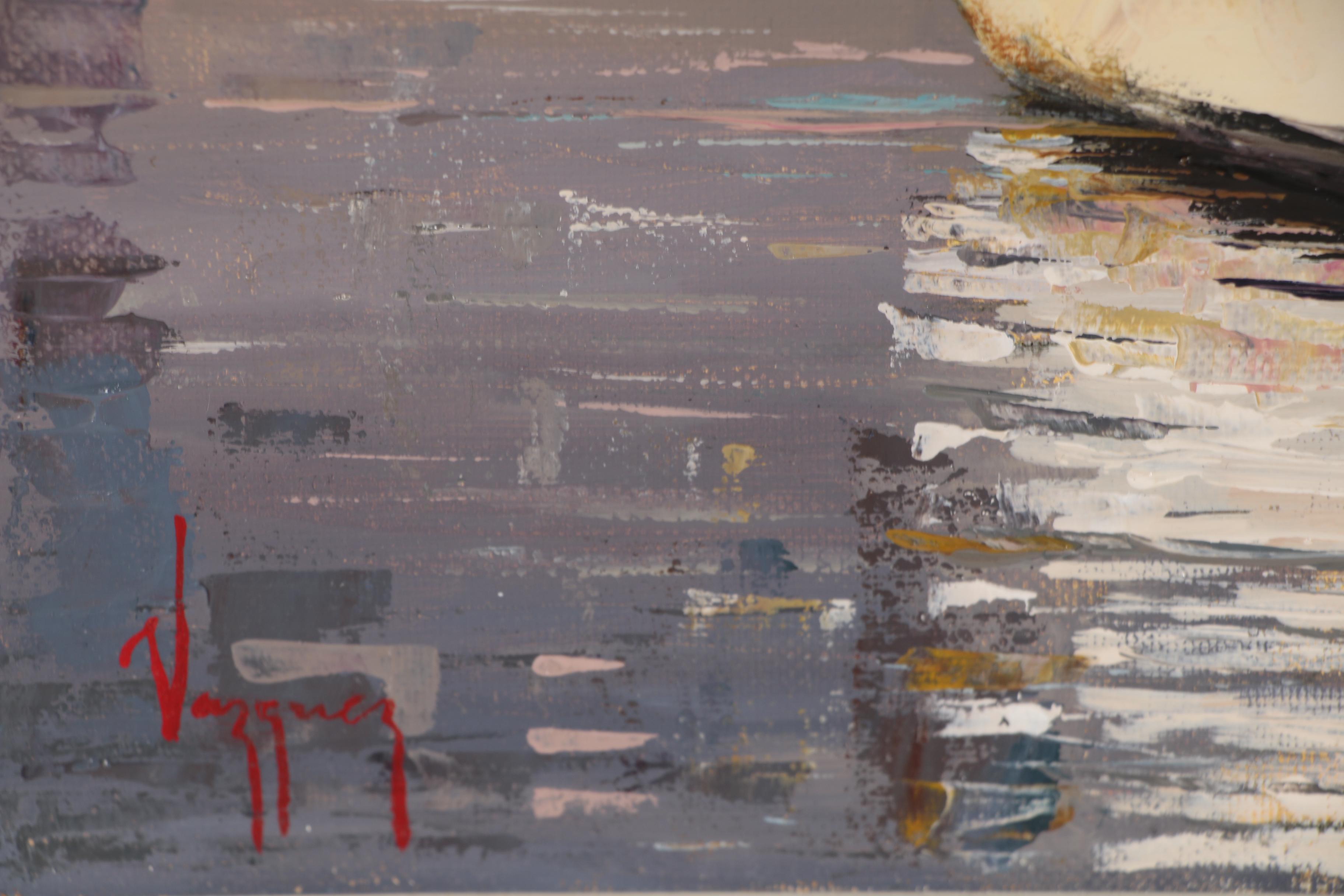 Marco Antonio Vazquez Oil Painting of Boat