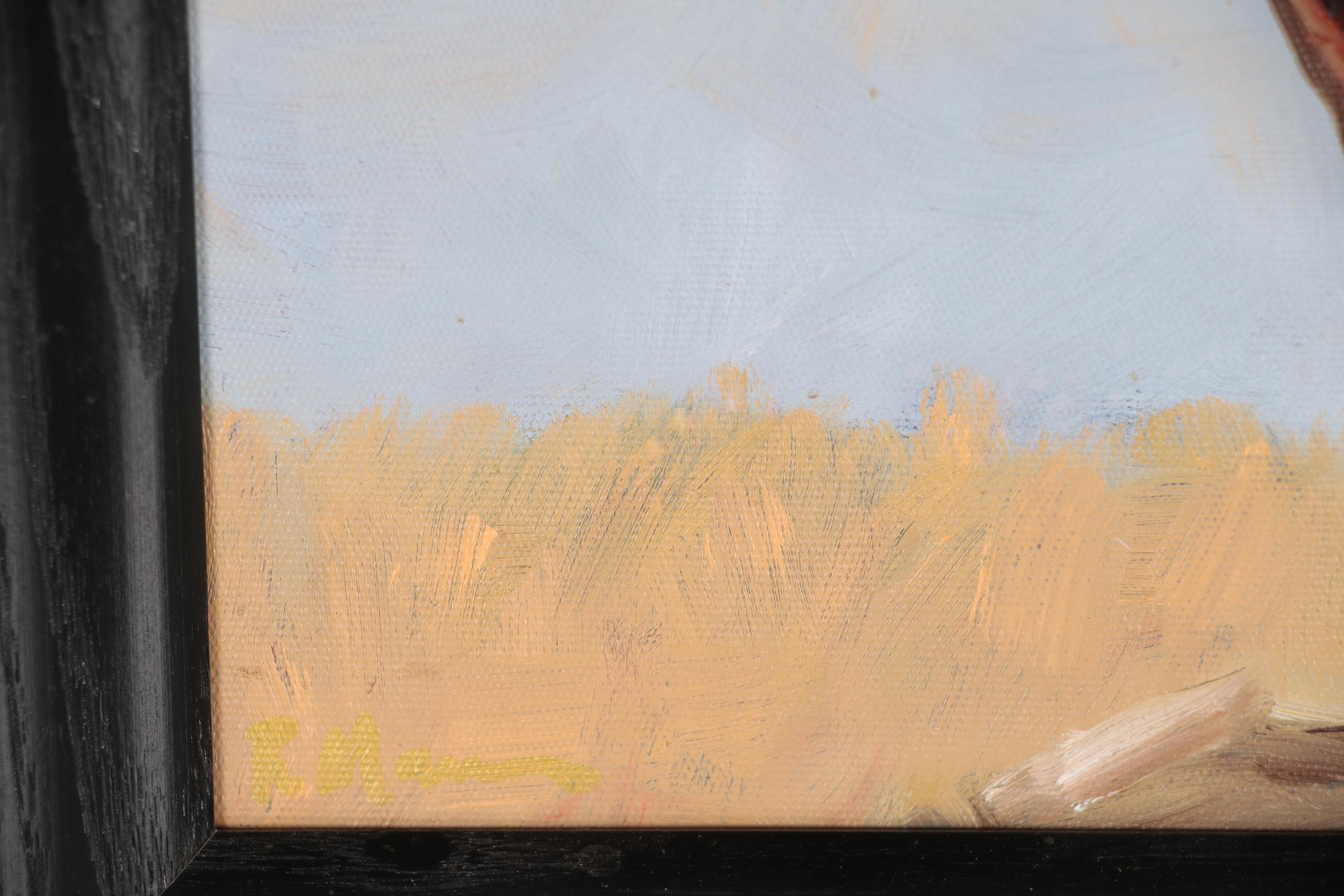 Rebecca Manns Oil Painting "Long Horn Bull"