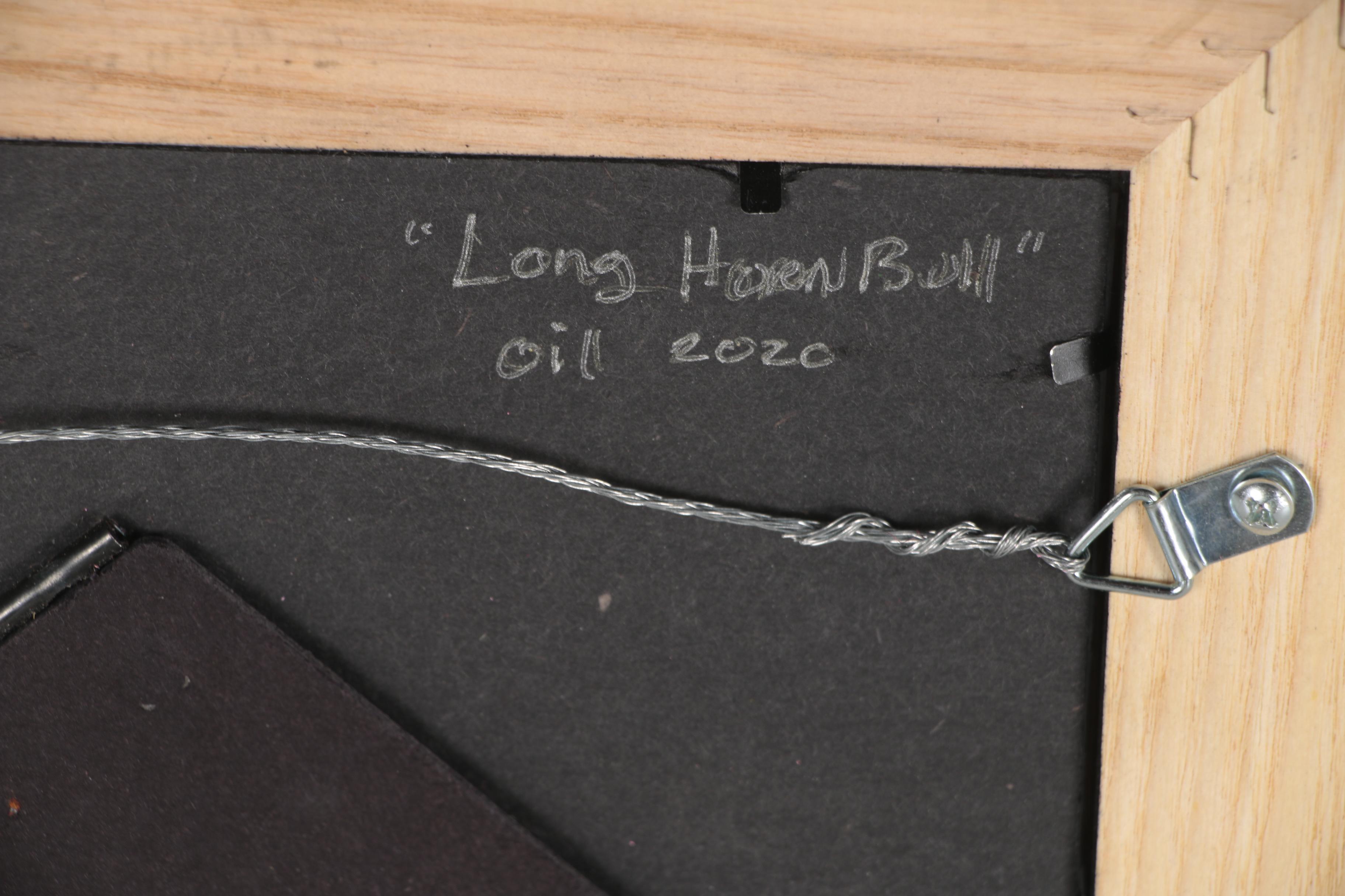 Rebecca Manns Oil Painting "Long Horn Bull"