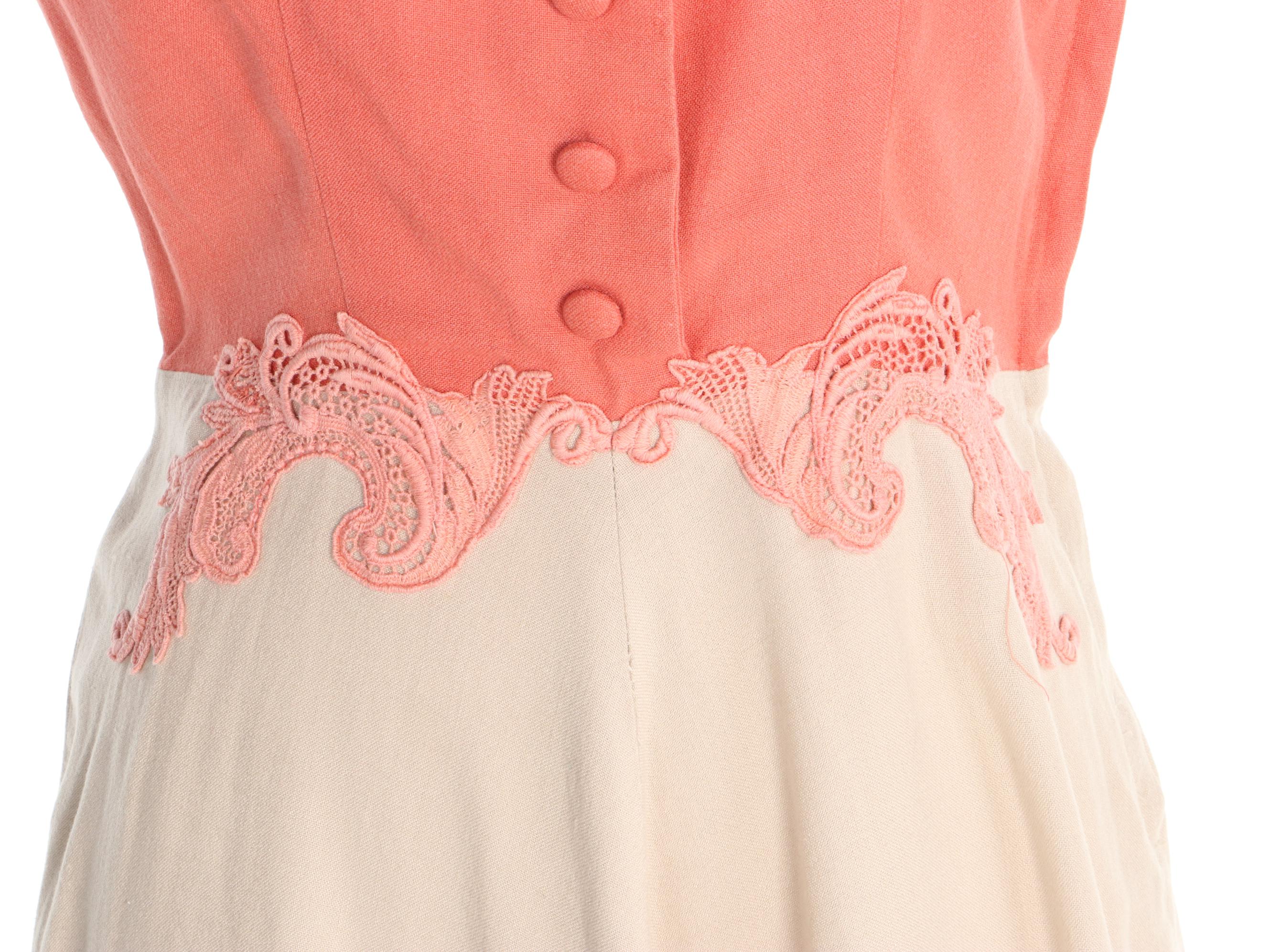 Franklin Chicago Salon Dress and Brewster Fifth Avenue Panama Hat, 1940s Vintage