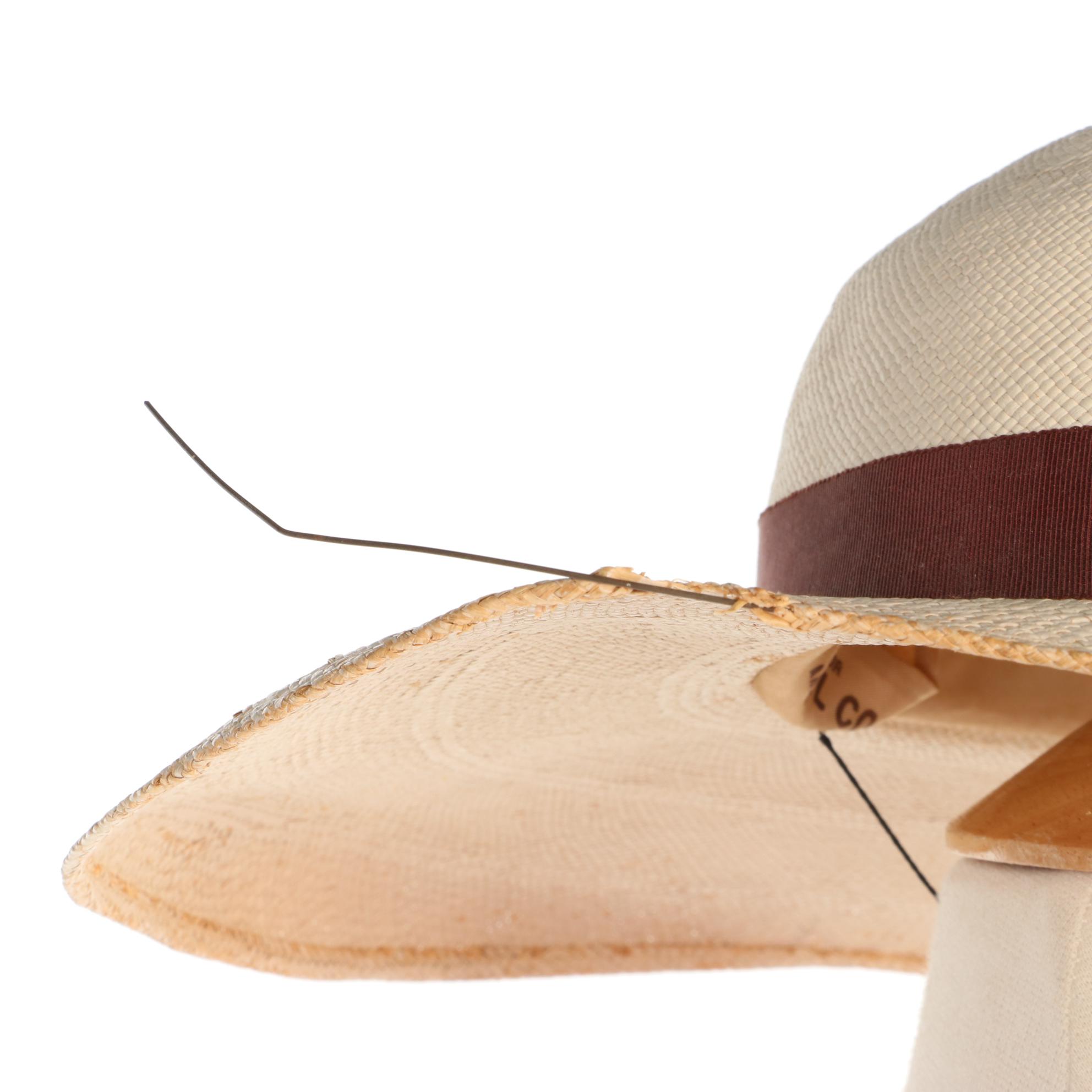 Franklin Chicago Salon Dress and Brewster Fifth Avenue Panama Hat, 1940s Vintage