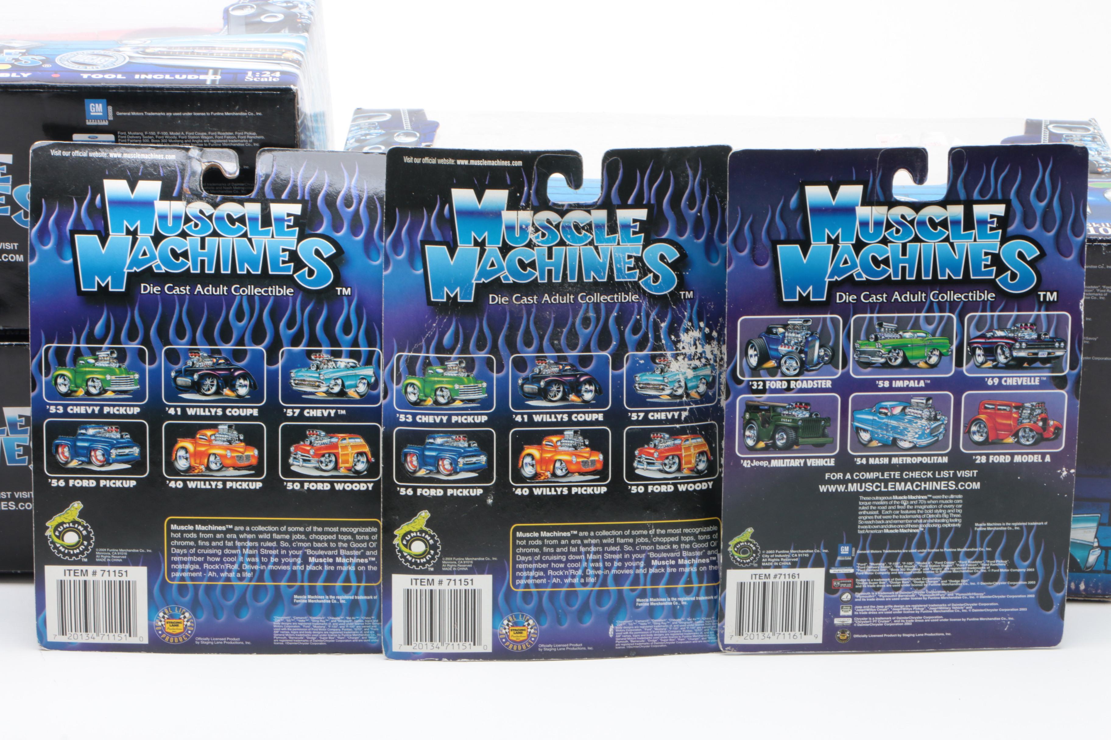 Funline "Muscle Machines" Diecast Vehicles in Original Packaging, 2003