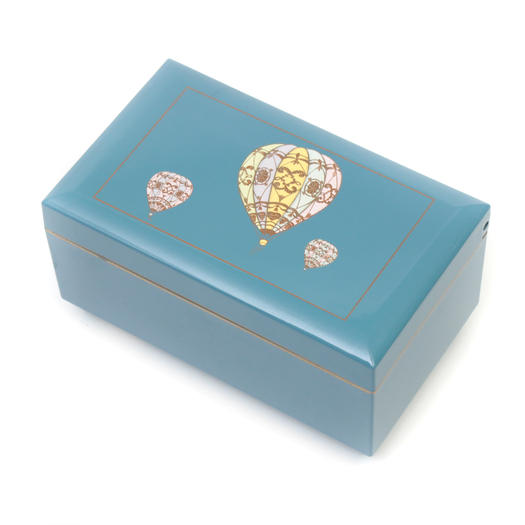 Curtis-Swann Inc. "Around the World in 80 Days" Lacquerware Music Box