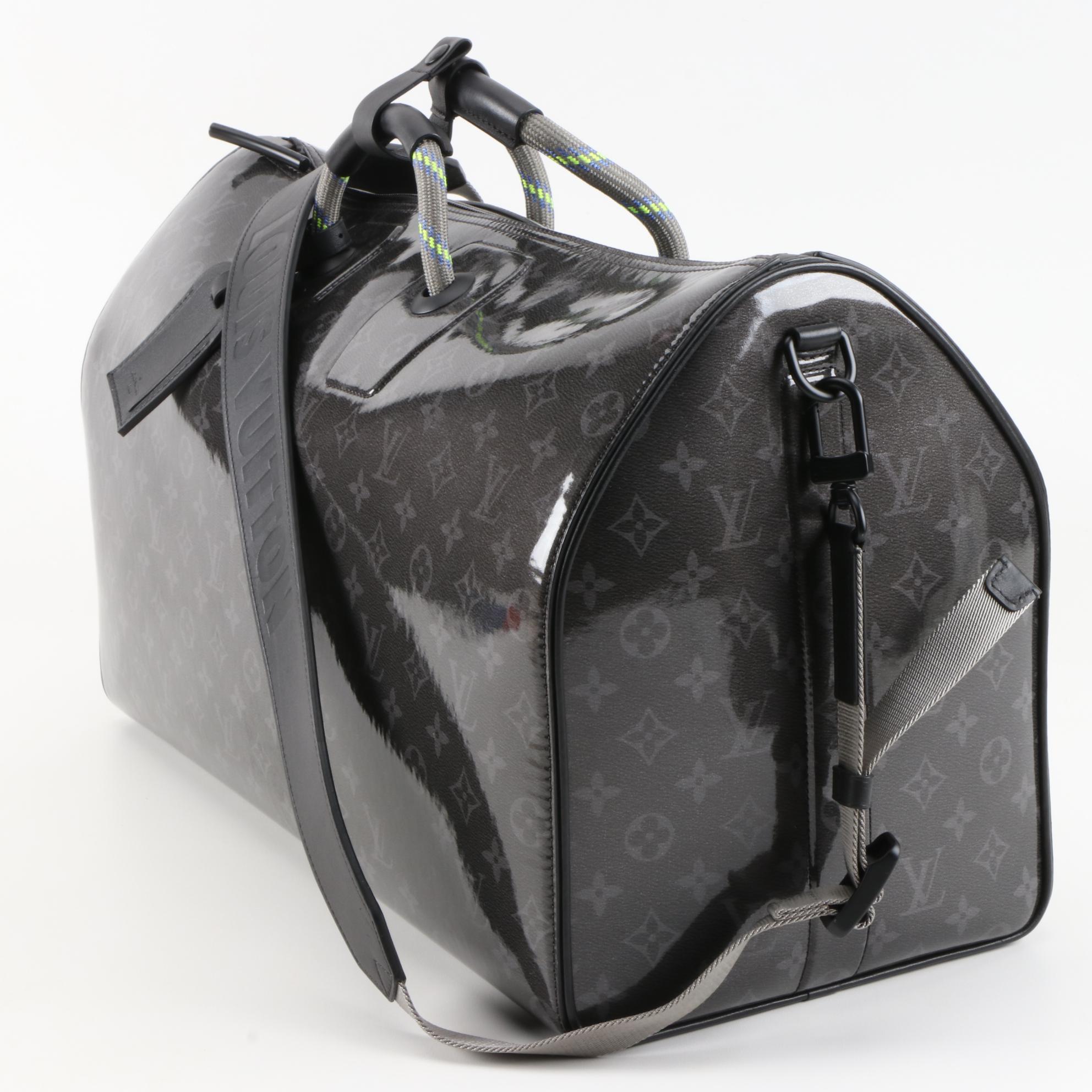Louis Vuitton Limited Edition Glaze Eclipse Monogram Keepall Bandouliere 50