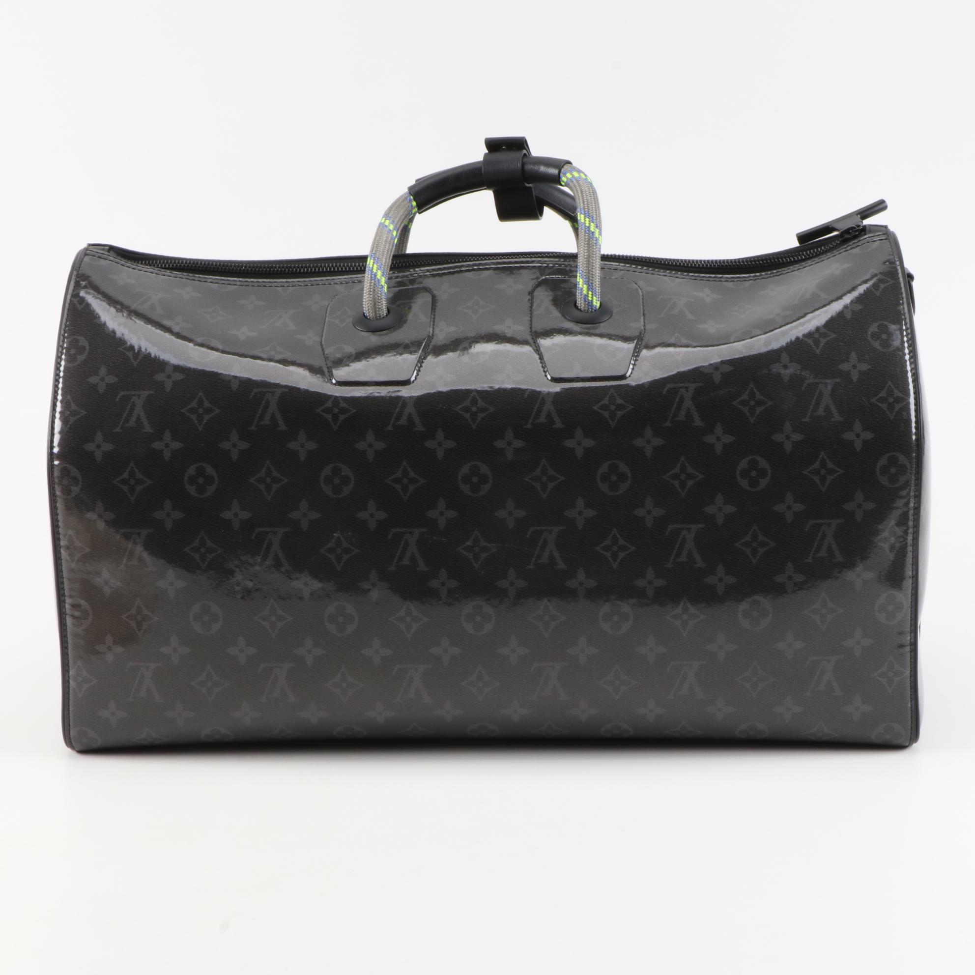 Louis Vuitton Limited Edition Glaze Eclipse Monogram Keepall Bandouliere 50