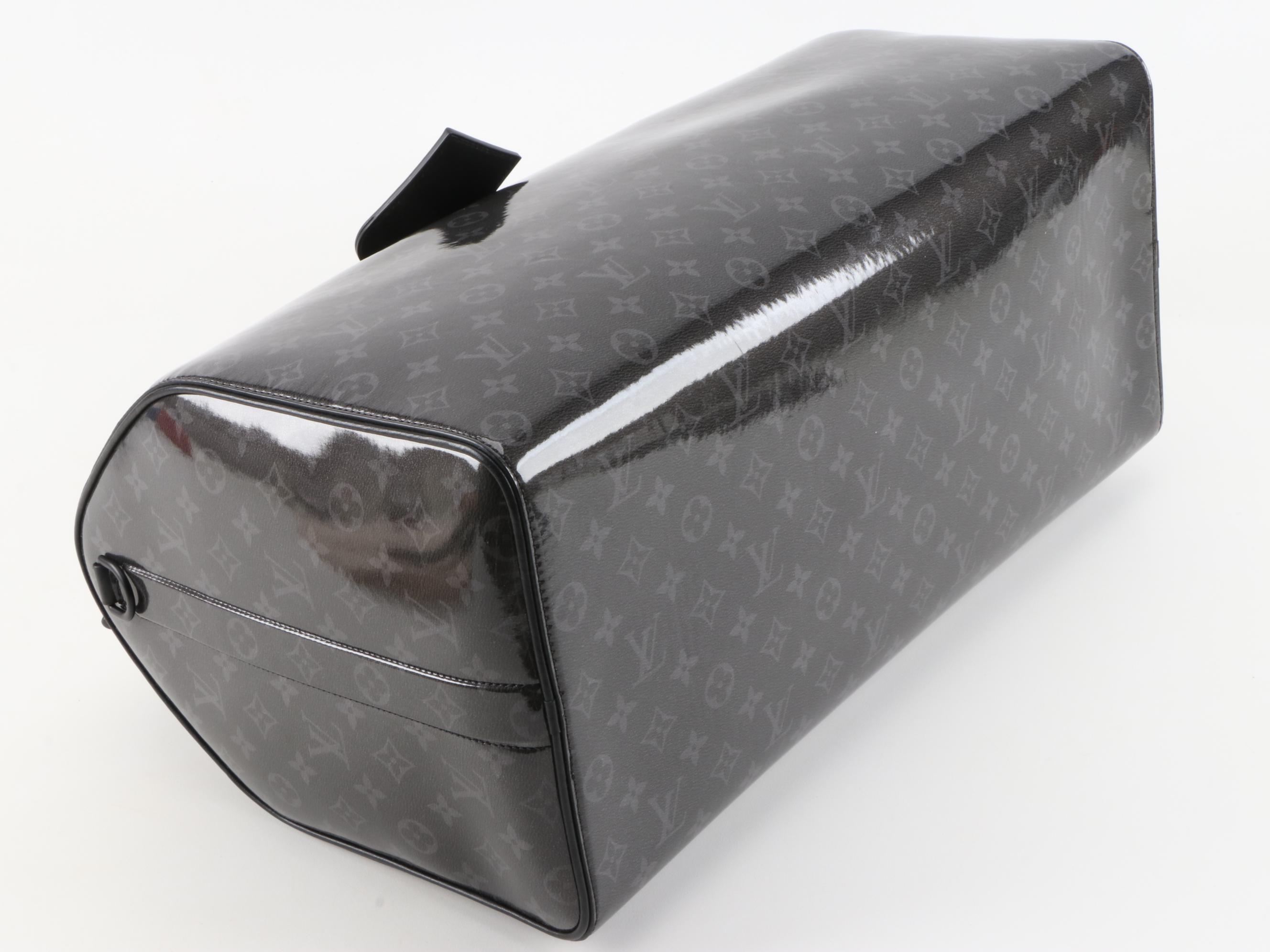 Louis Vuitton Limited Edition Glaze Eclipse Monogram Keepall Bandouliere 50