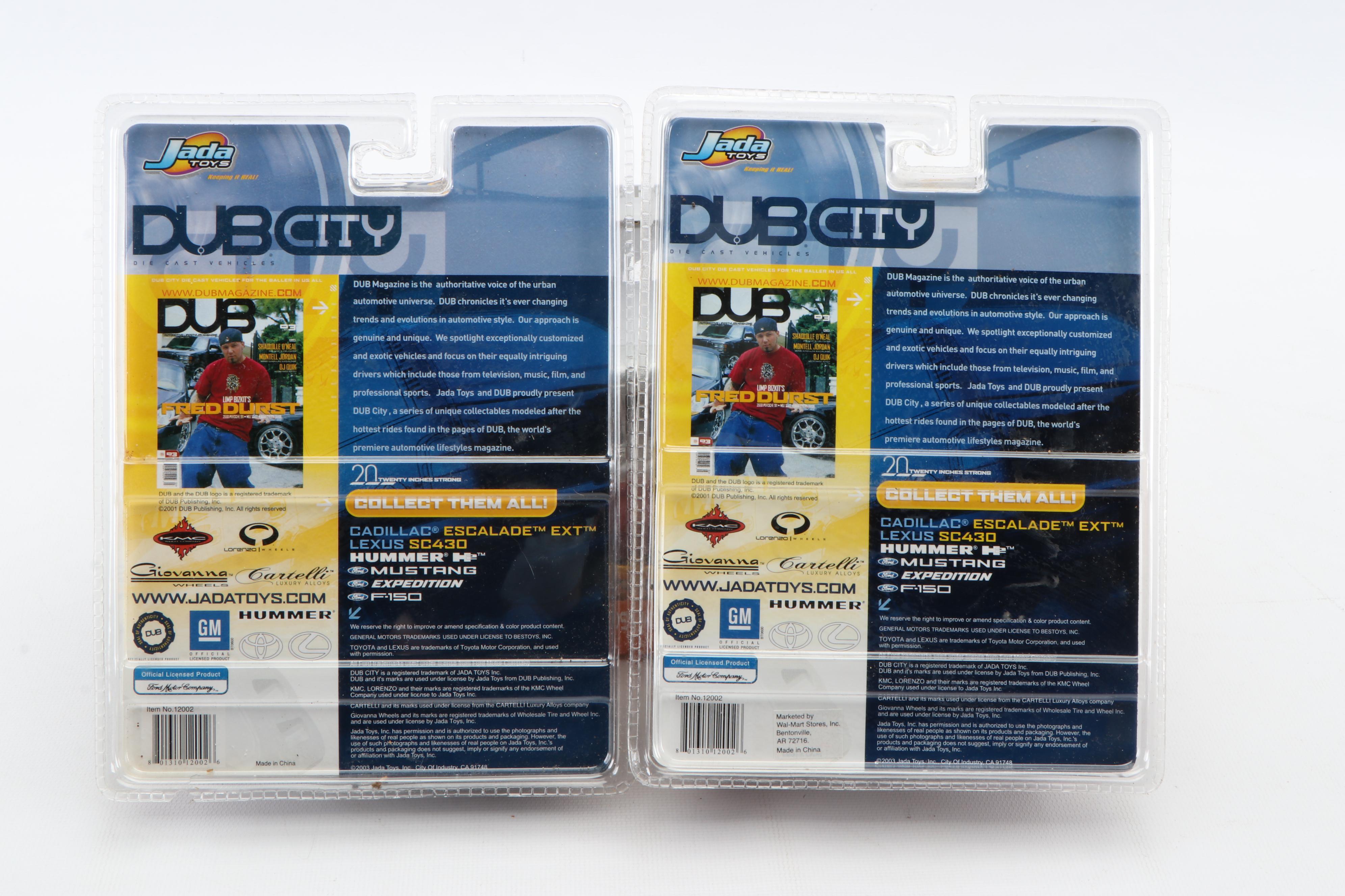 "DUB City" Die Cast Cars