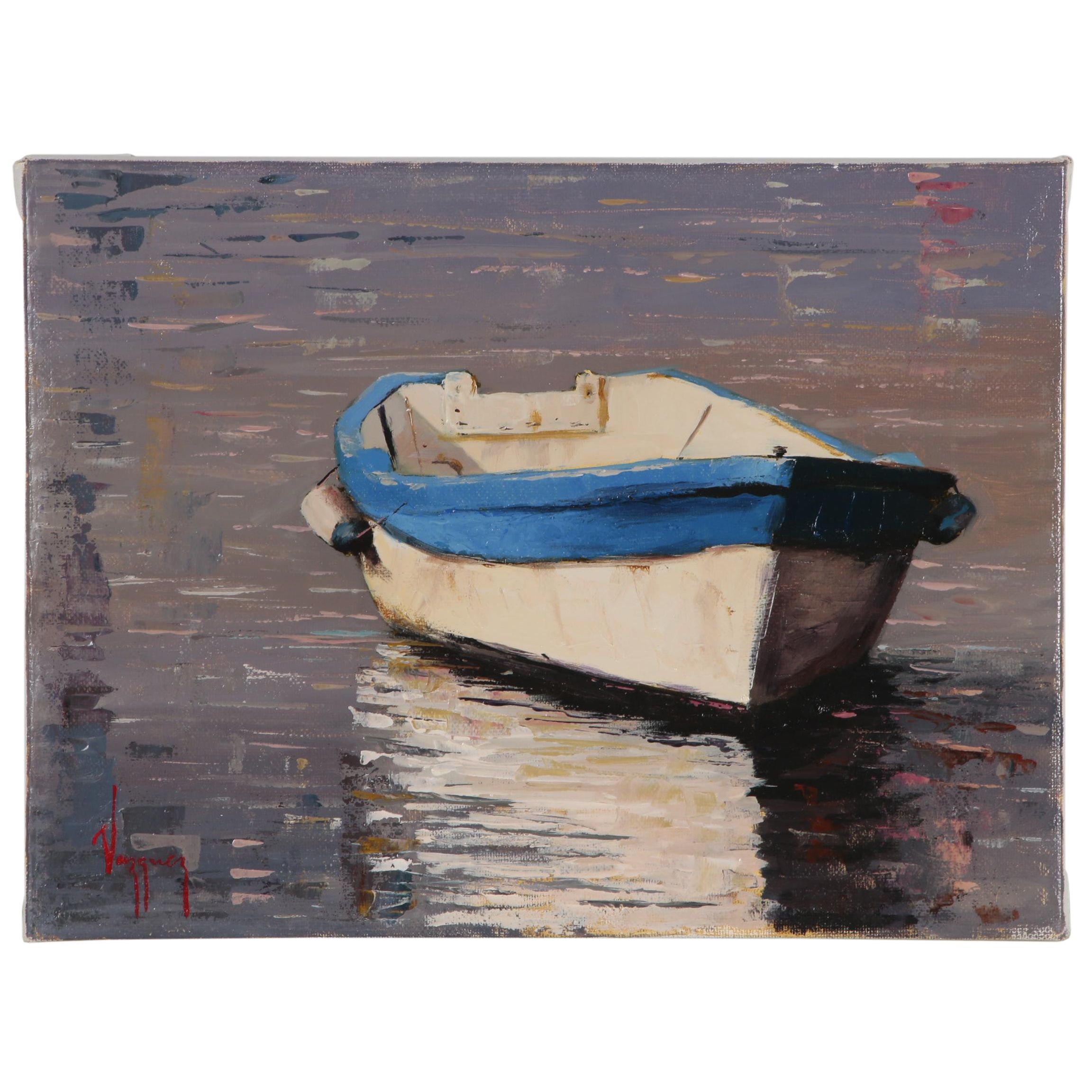 Marco Antonio Vazquez Oil Painting of Boat