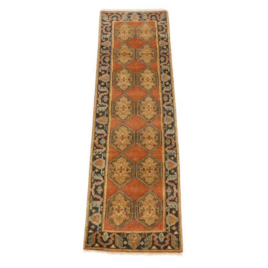 2'5 x 8'4 Hand-Knotted Indo-Caucasian Runner