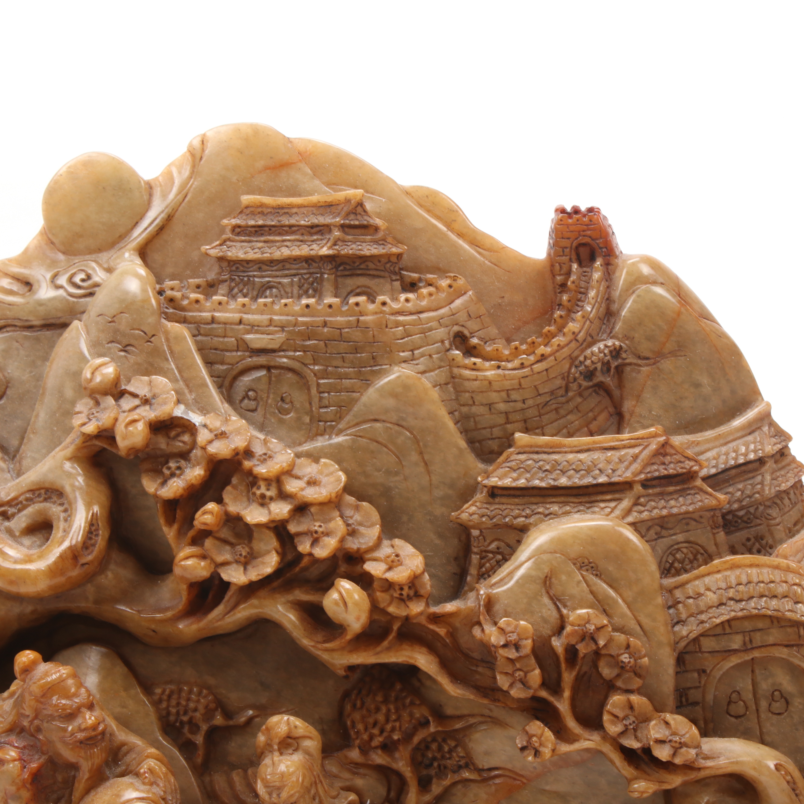 Chinese Carved Soapstone Landscape