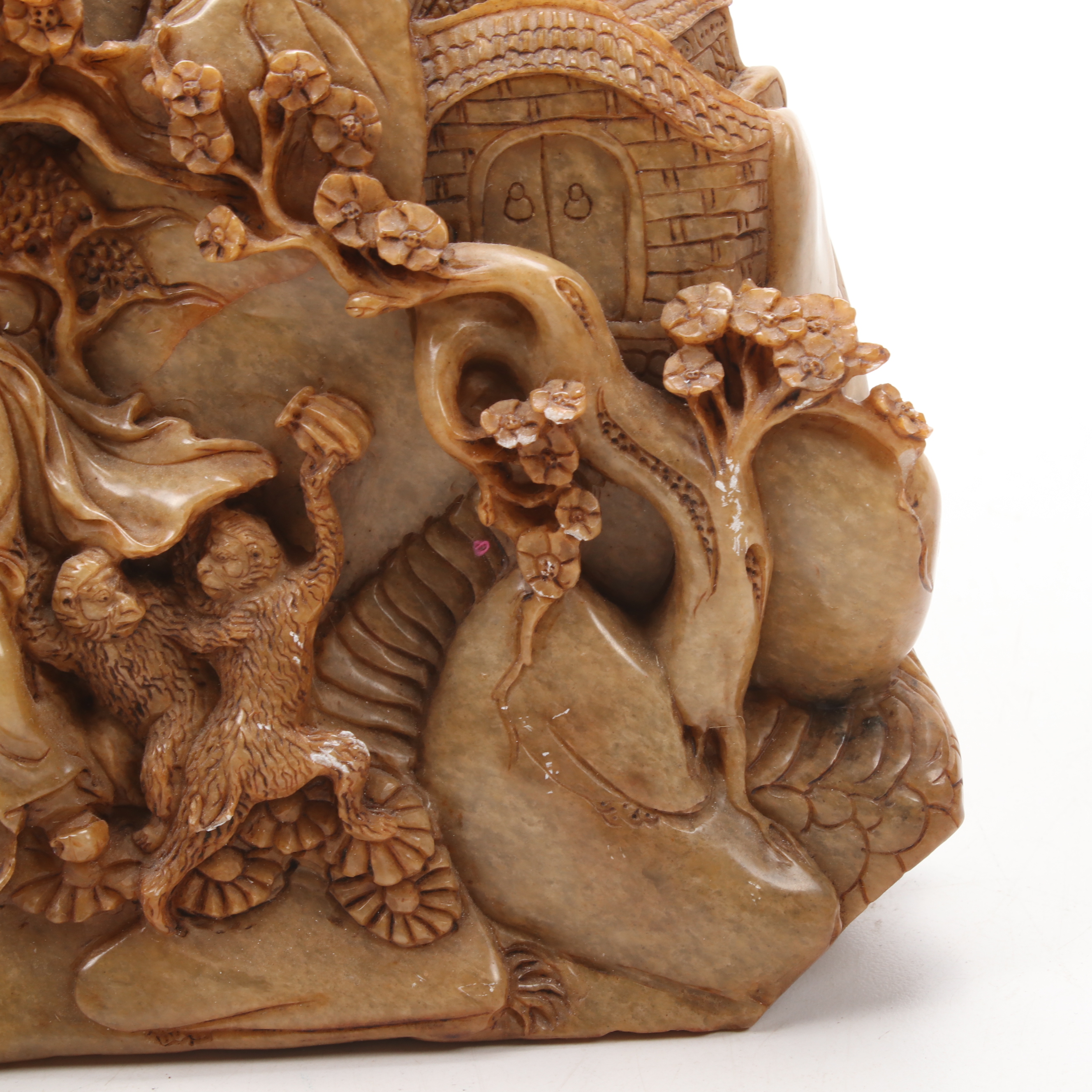 Chinese Carved Soapstone Landscape