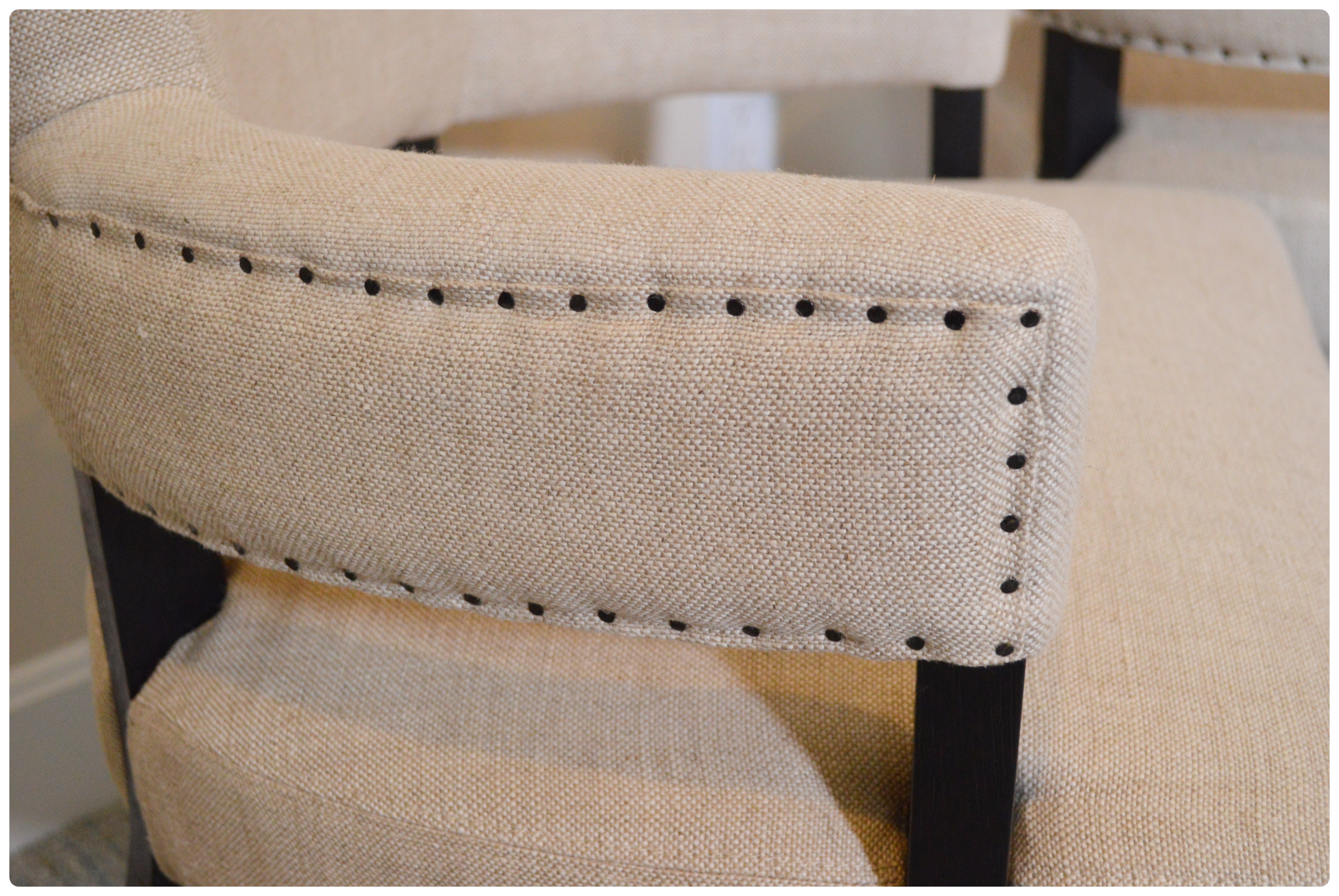 Arhaus "Fallyn" Linen Dining Armchairs