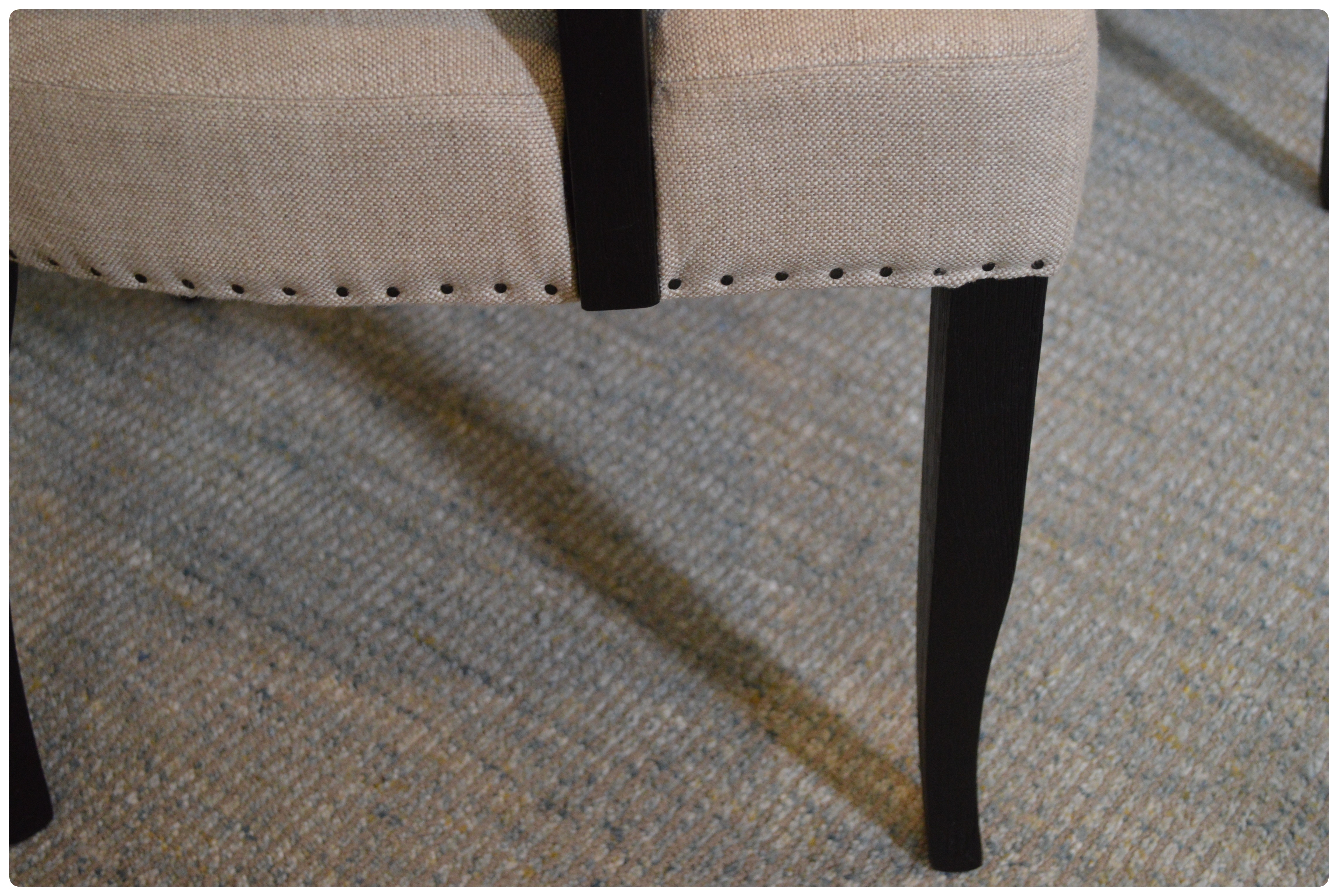 Arhaus "Fallyn" Linen Dining Armchairs