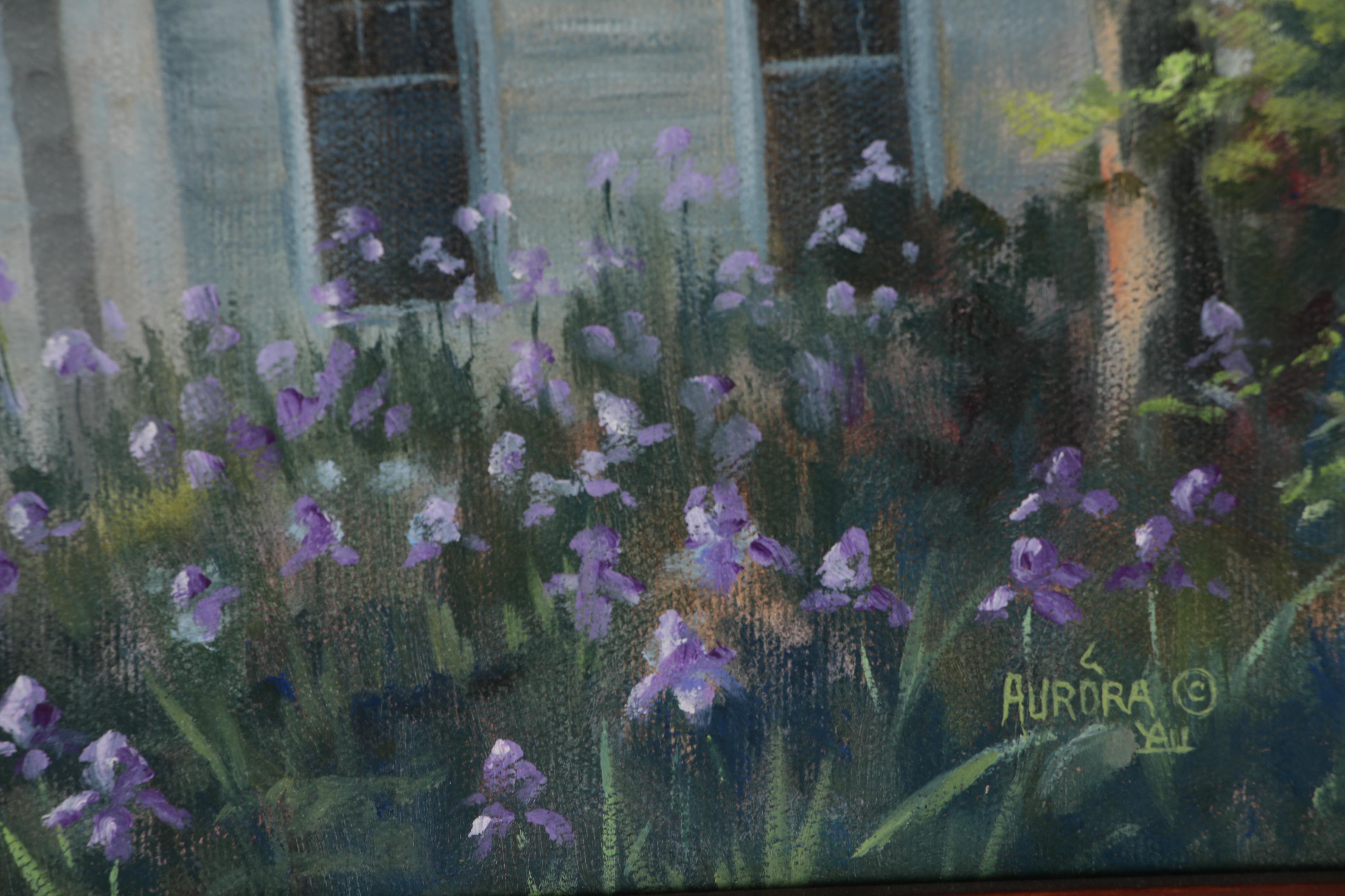 Aurora Harrison Bull Landscape with Church Oil Painting