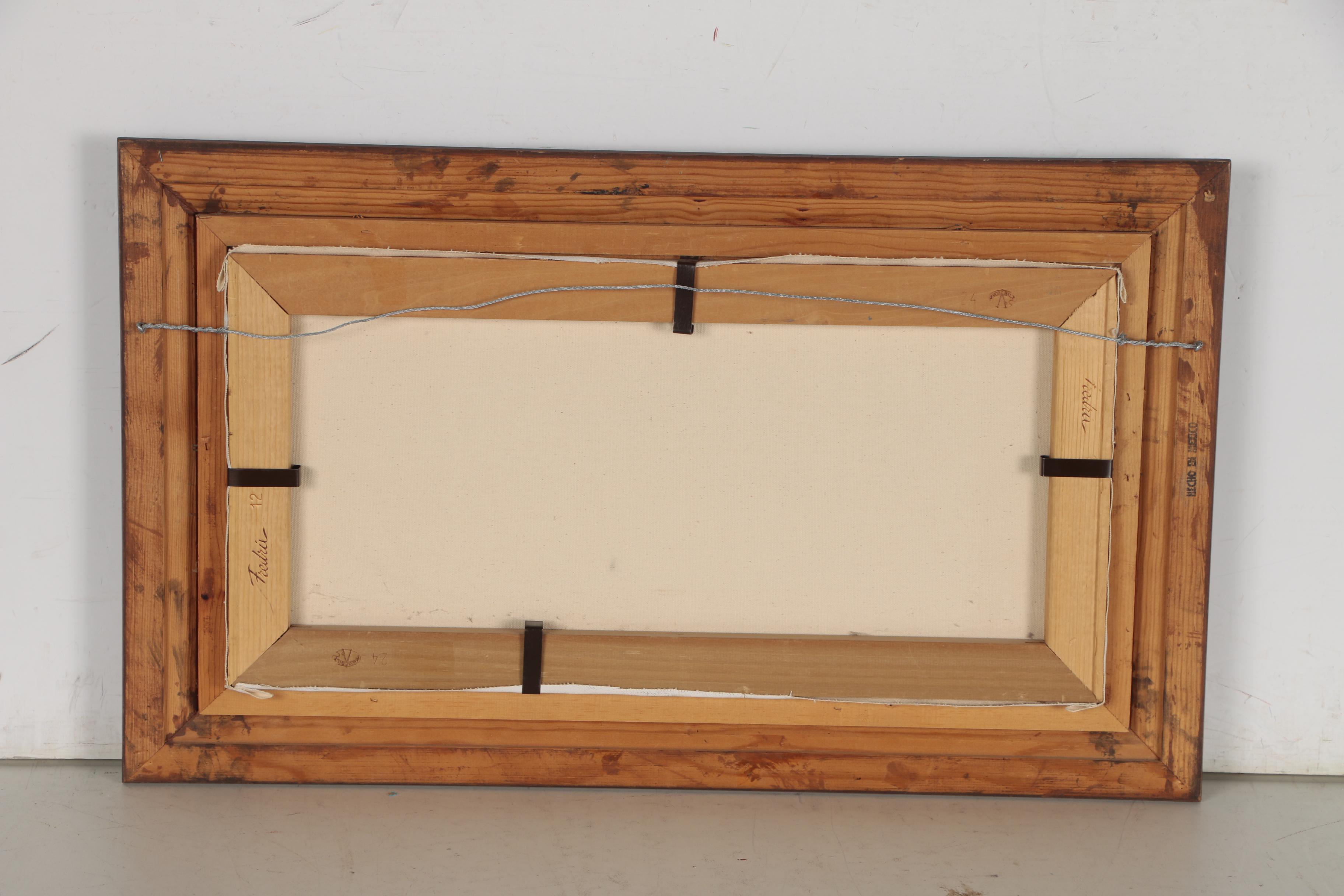 Aurora Harrison Bull Landscape with Church Oil Painting