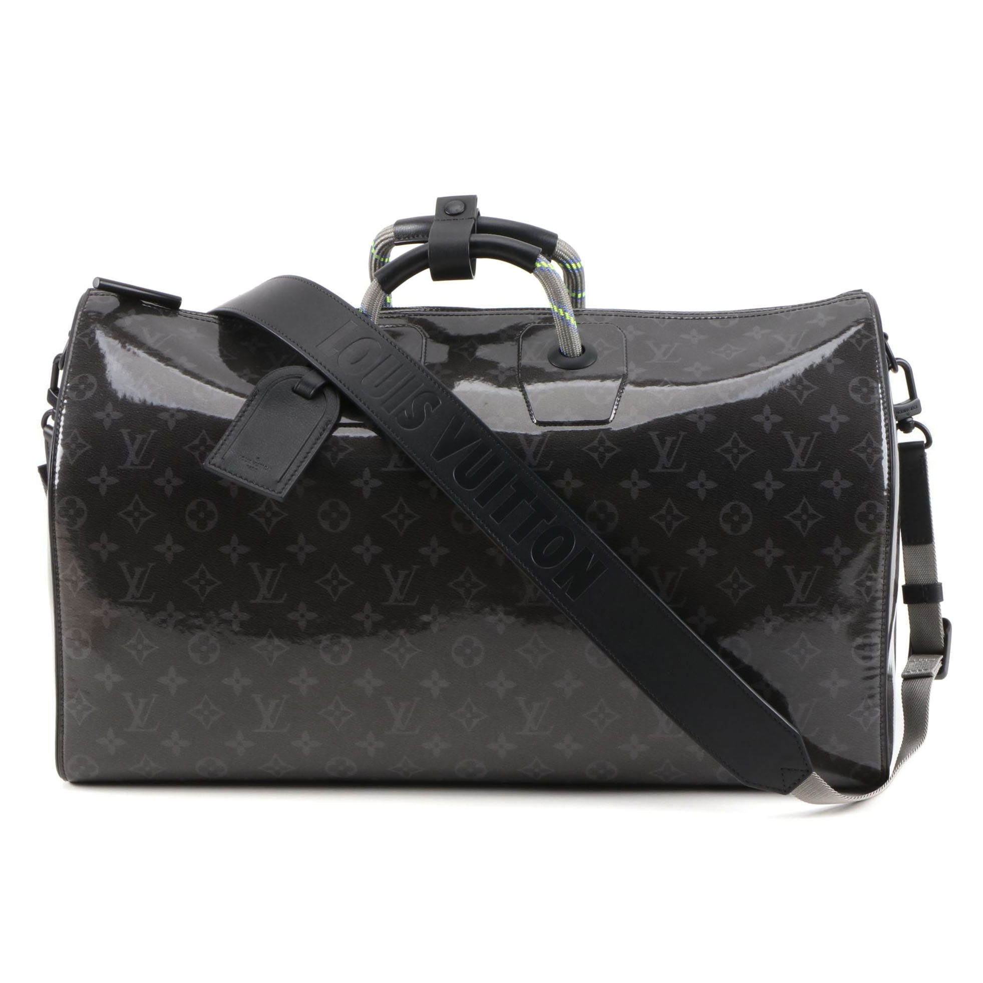 Louis Vuitton Limited Edition Glaze Eclipse Monogram Keepall Bandouliere 50