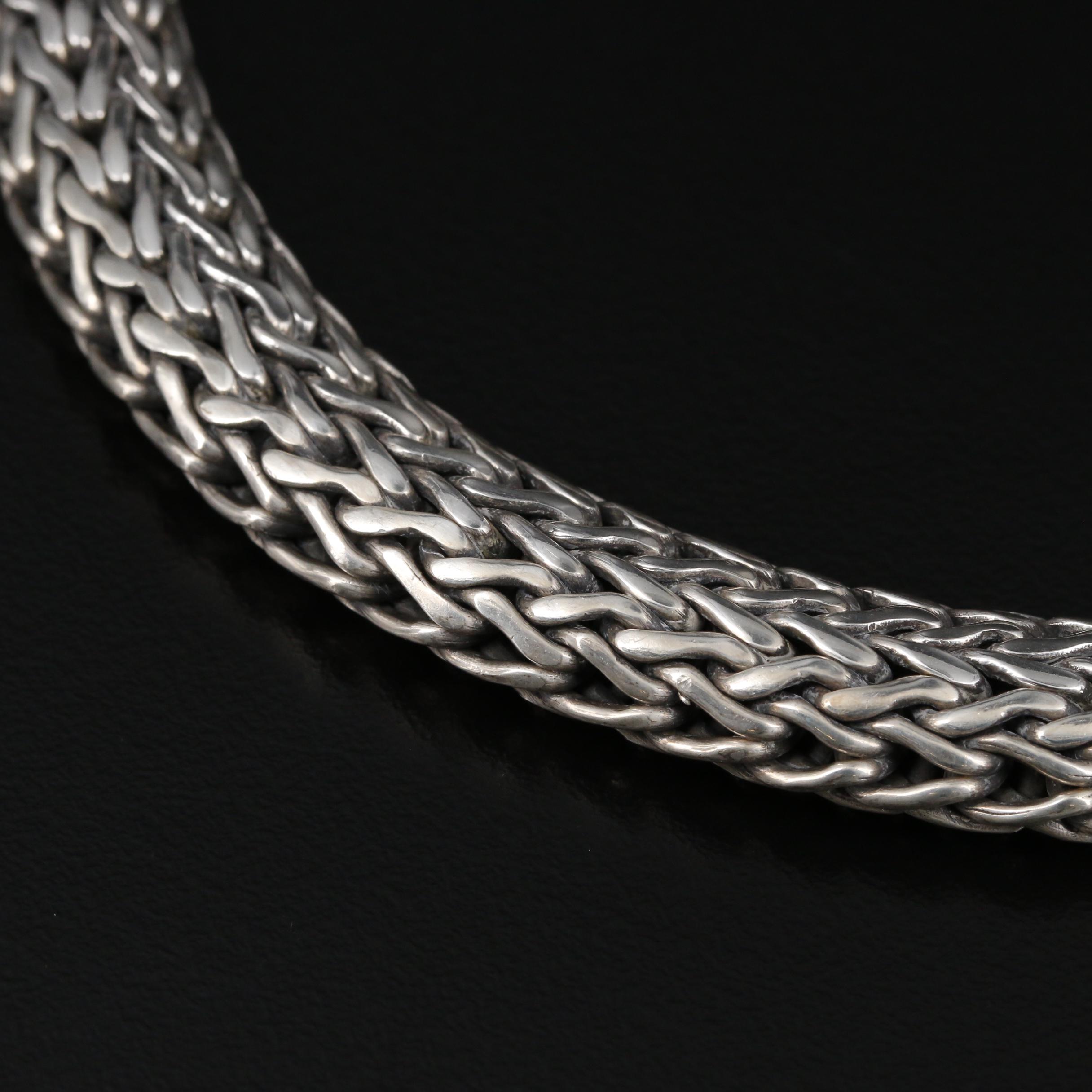 John Hardy "Classic" Sterling Silver Necklace with 18K Accent