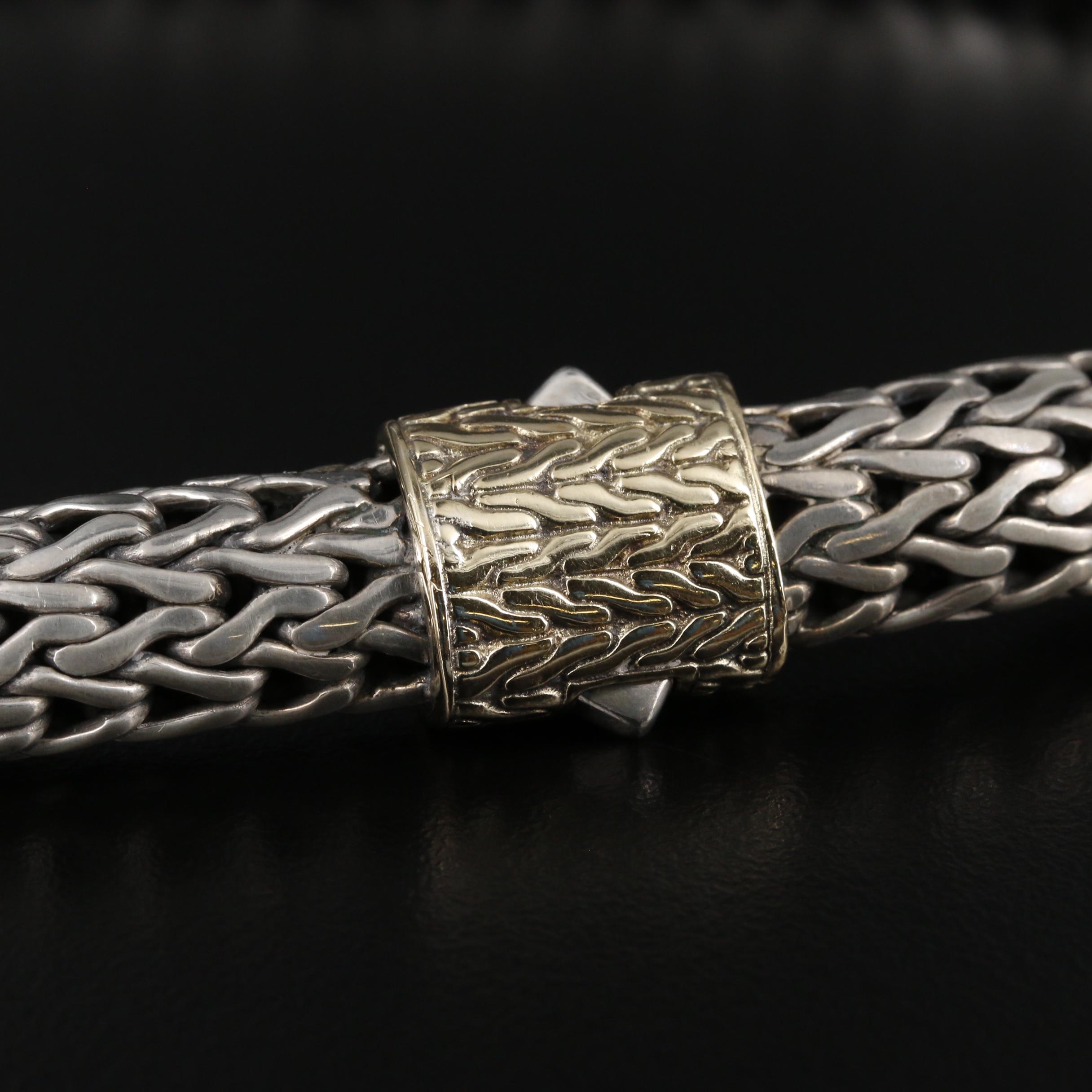 John Hardy "Classic" Sterling Silver Necklace with 18K Accent