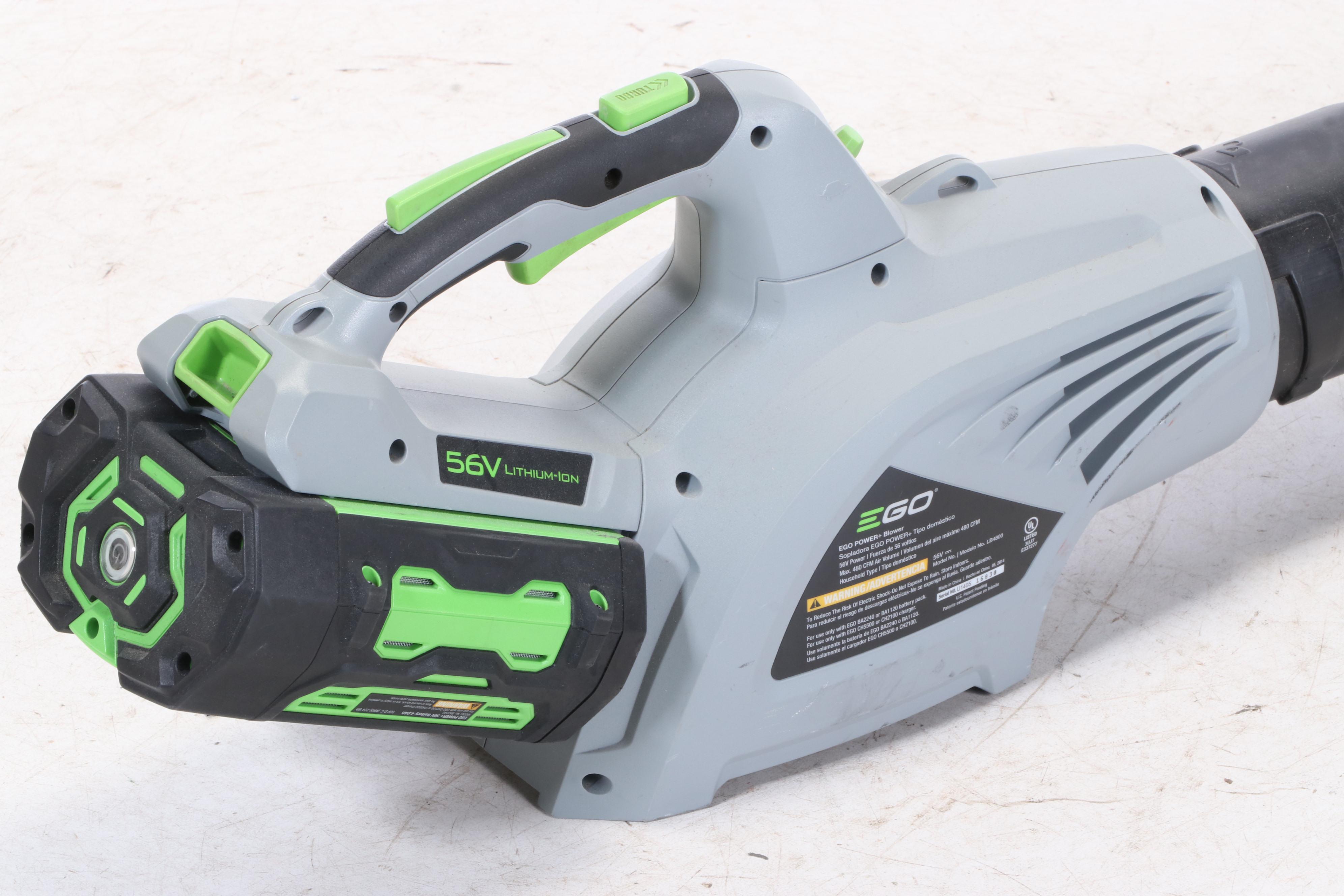 Ego Power Cordless Blower with 56V Lithium-Ion Battery Charger, Model LB4800