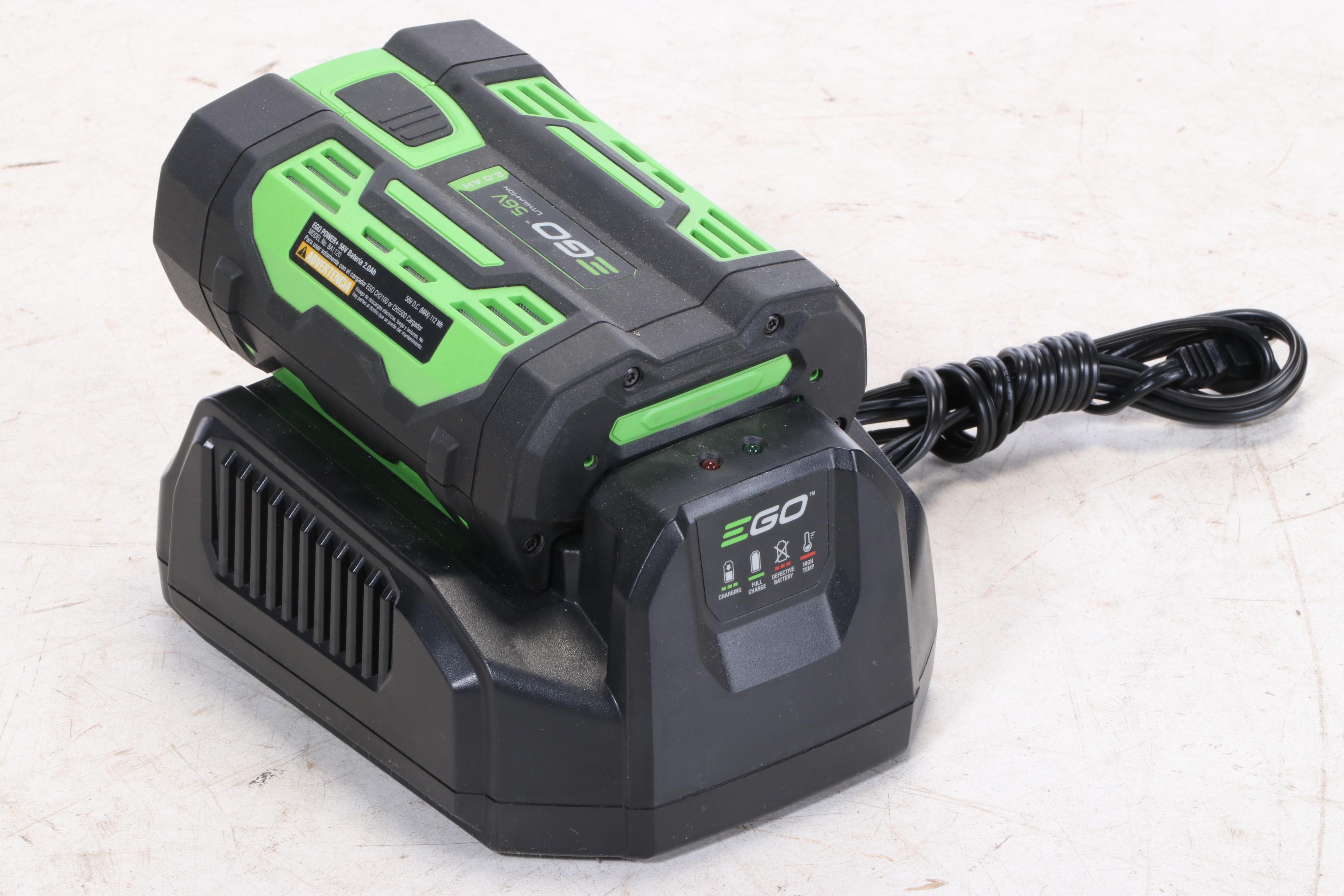 Ego Power Cordless Blower with 56V Lithium-Ion Battery Charger, Model LB4800