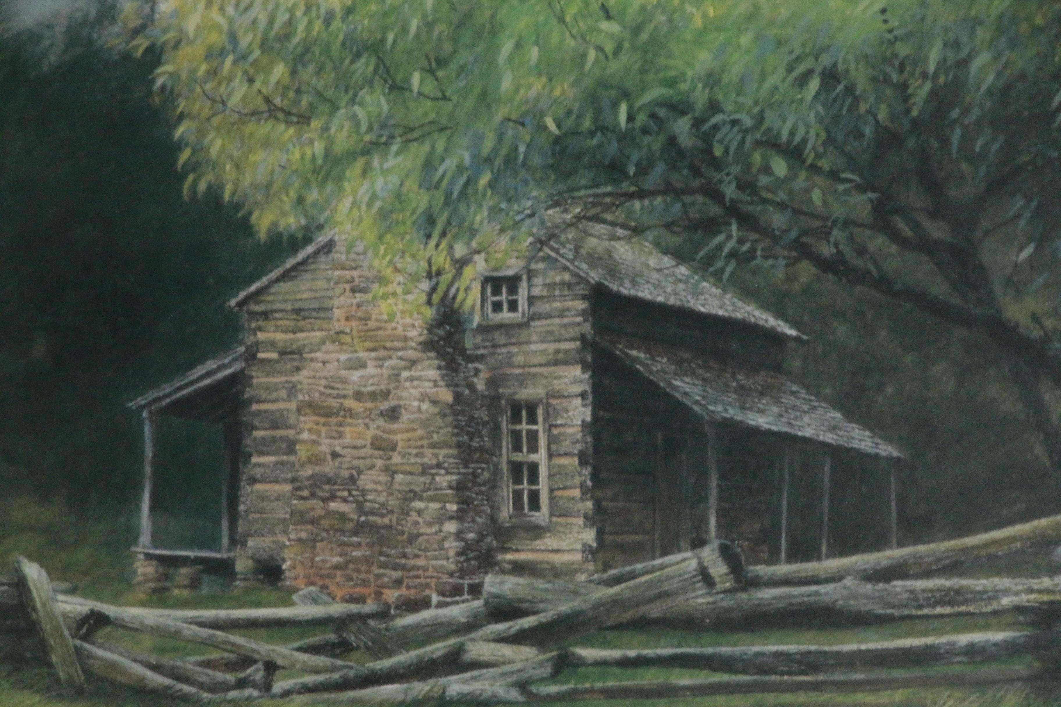 Mitchell Tolle Offset Lithograph "Cades Cove"