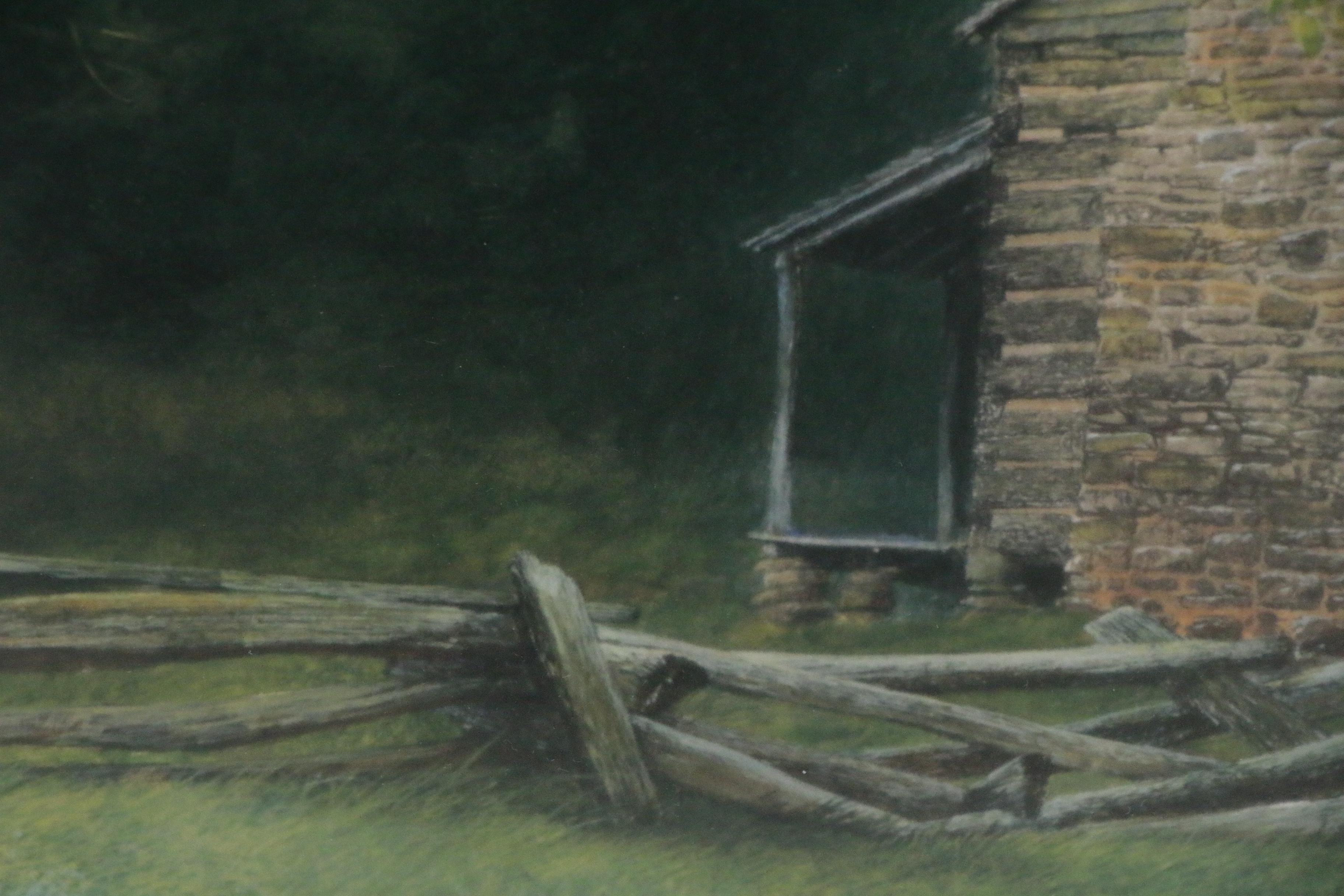 Mitchell Tolle Offset Lithograph "Cades Cove"