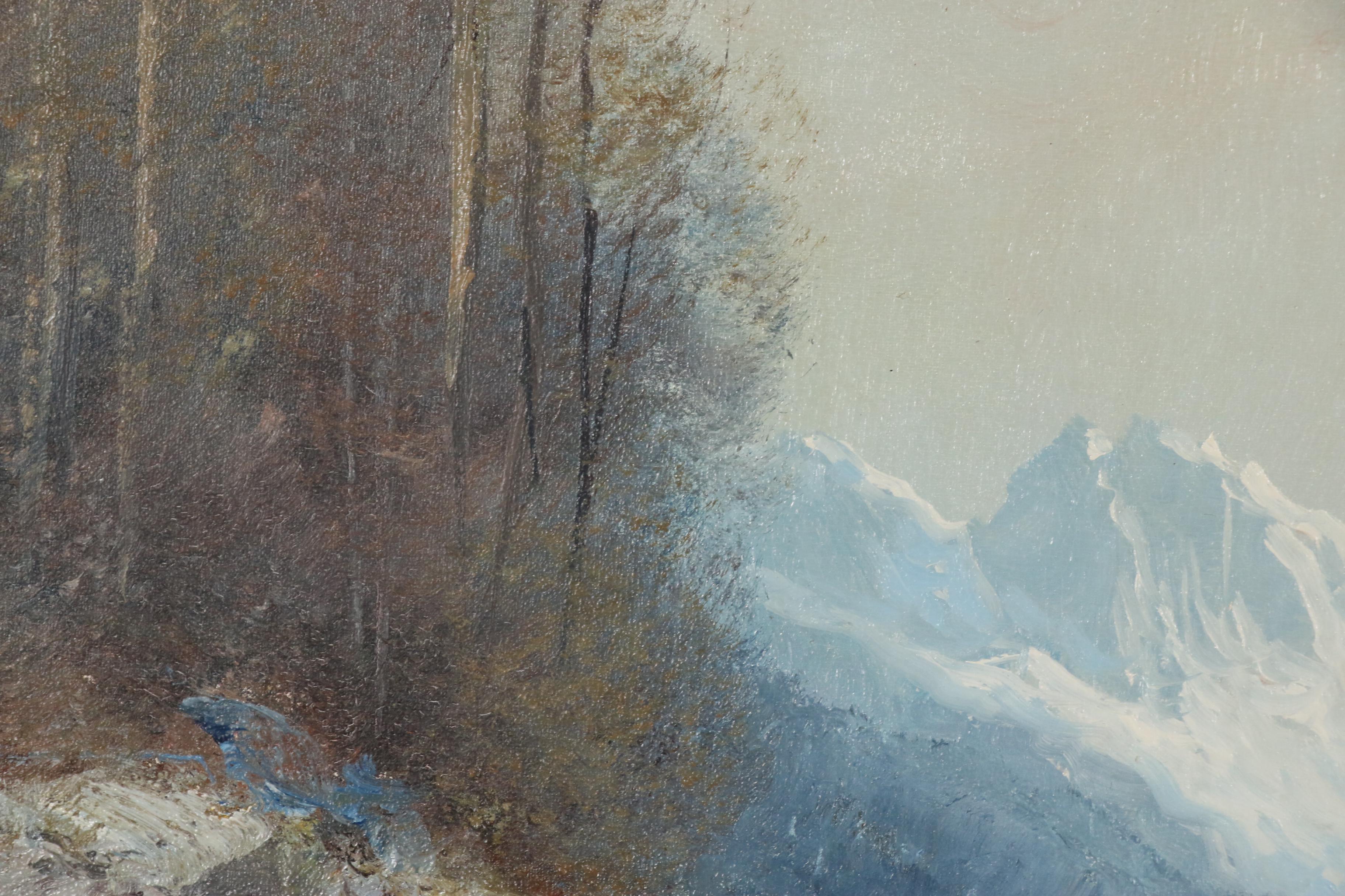 Kort Oil Painting "Blue Landscape"