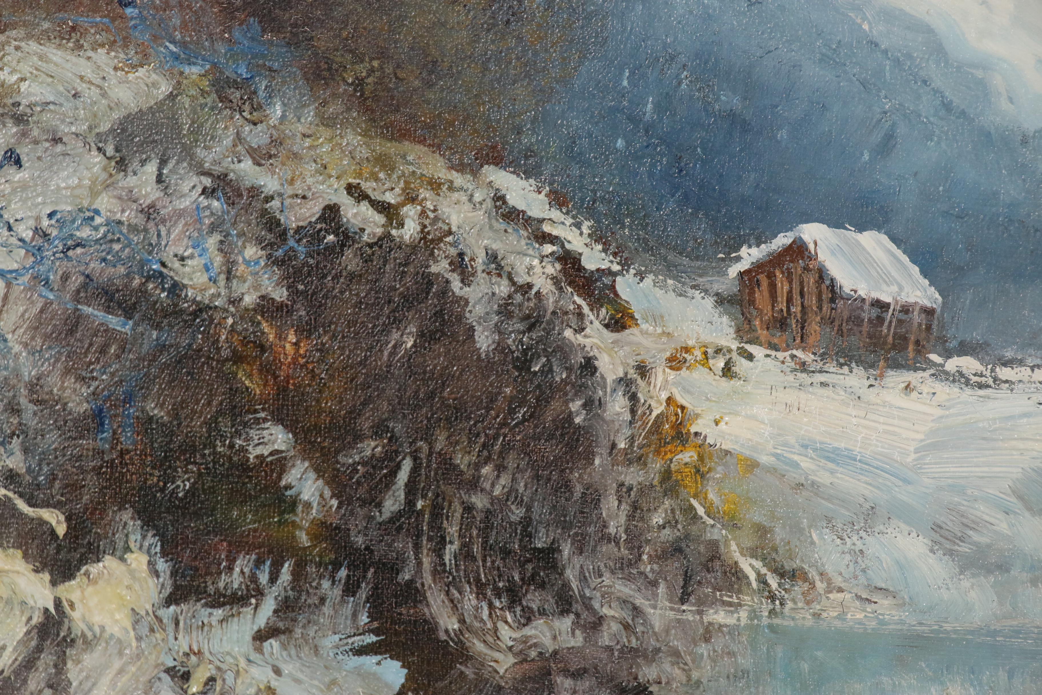 Kort Oil Painting "Blue Landscape"