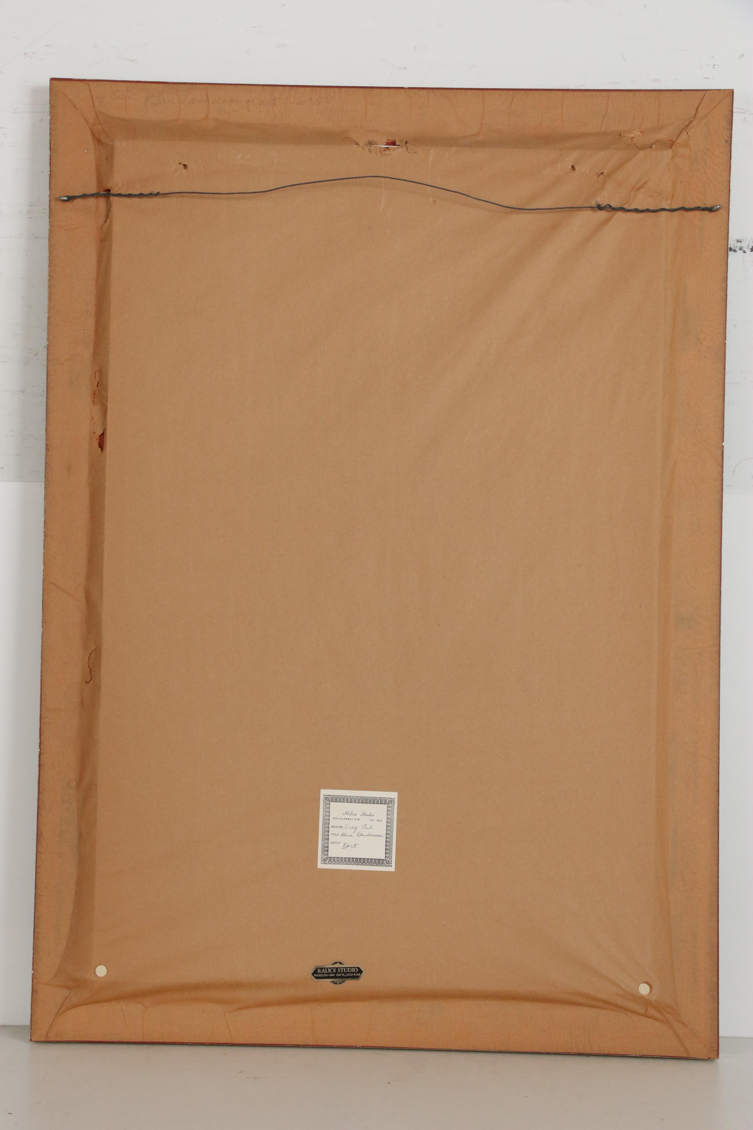 Kort Oil Painting "Blue Landscape"