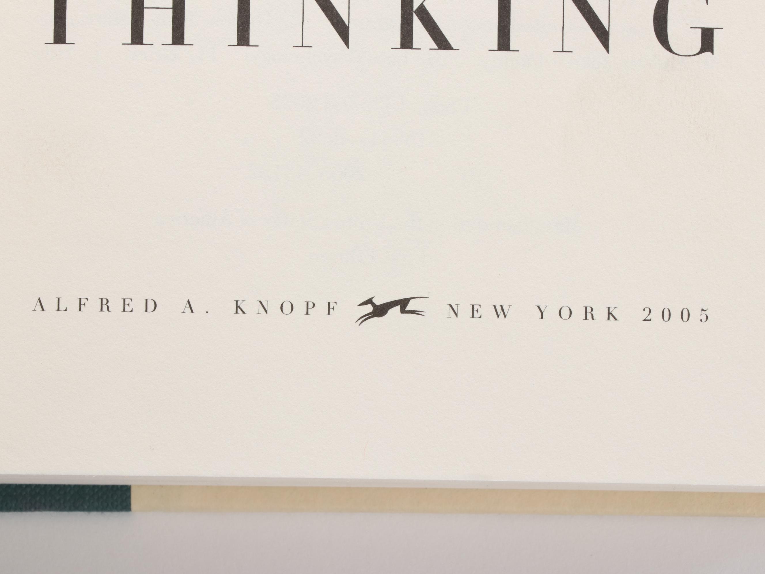 Signed First Edition "The Year of Magical Thinking" by Joan Didion