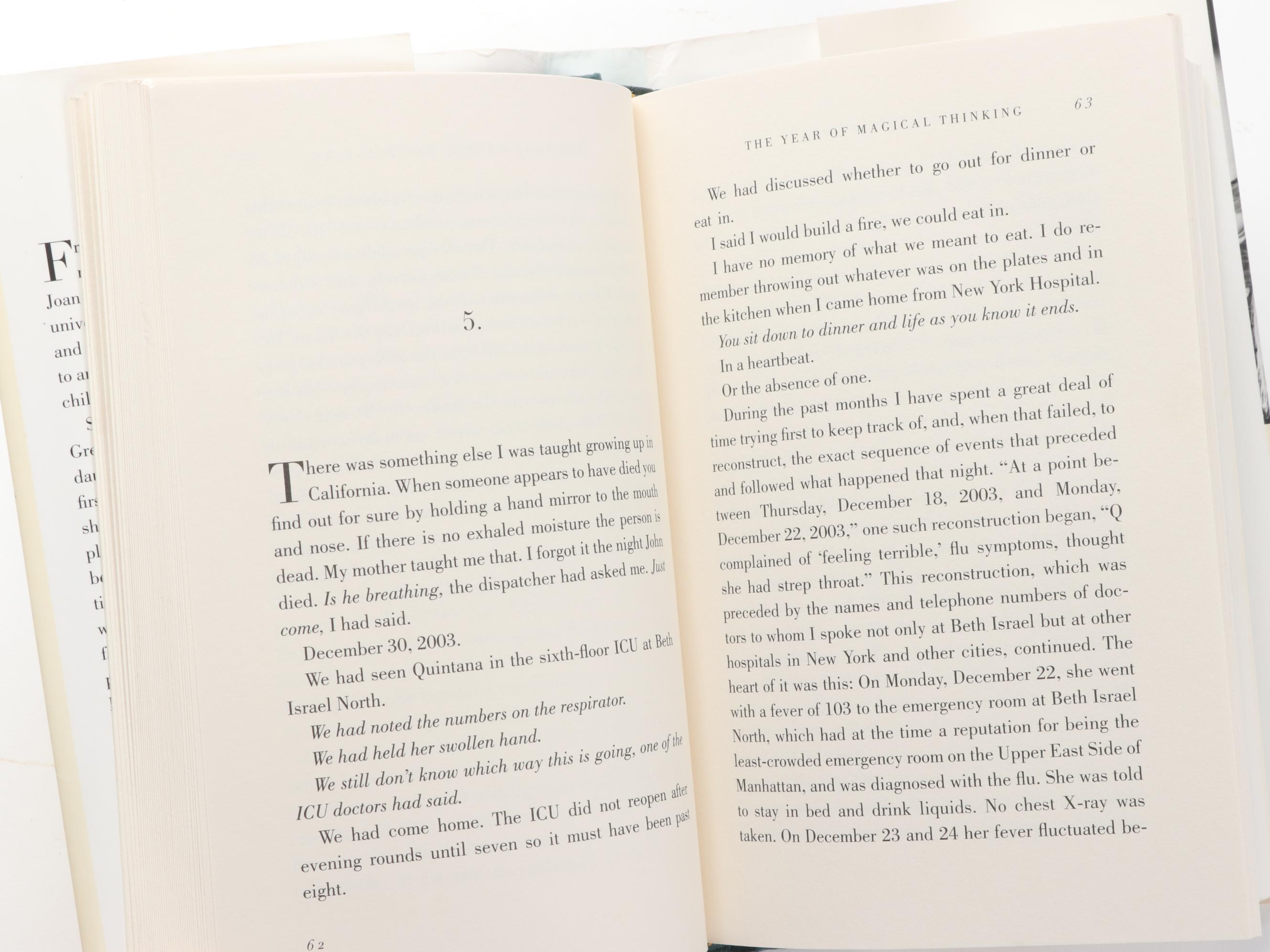 Signed First Edition "The Year of Magical Thinking" by Joan Didion