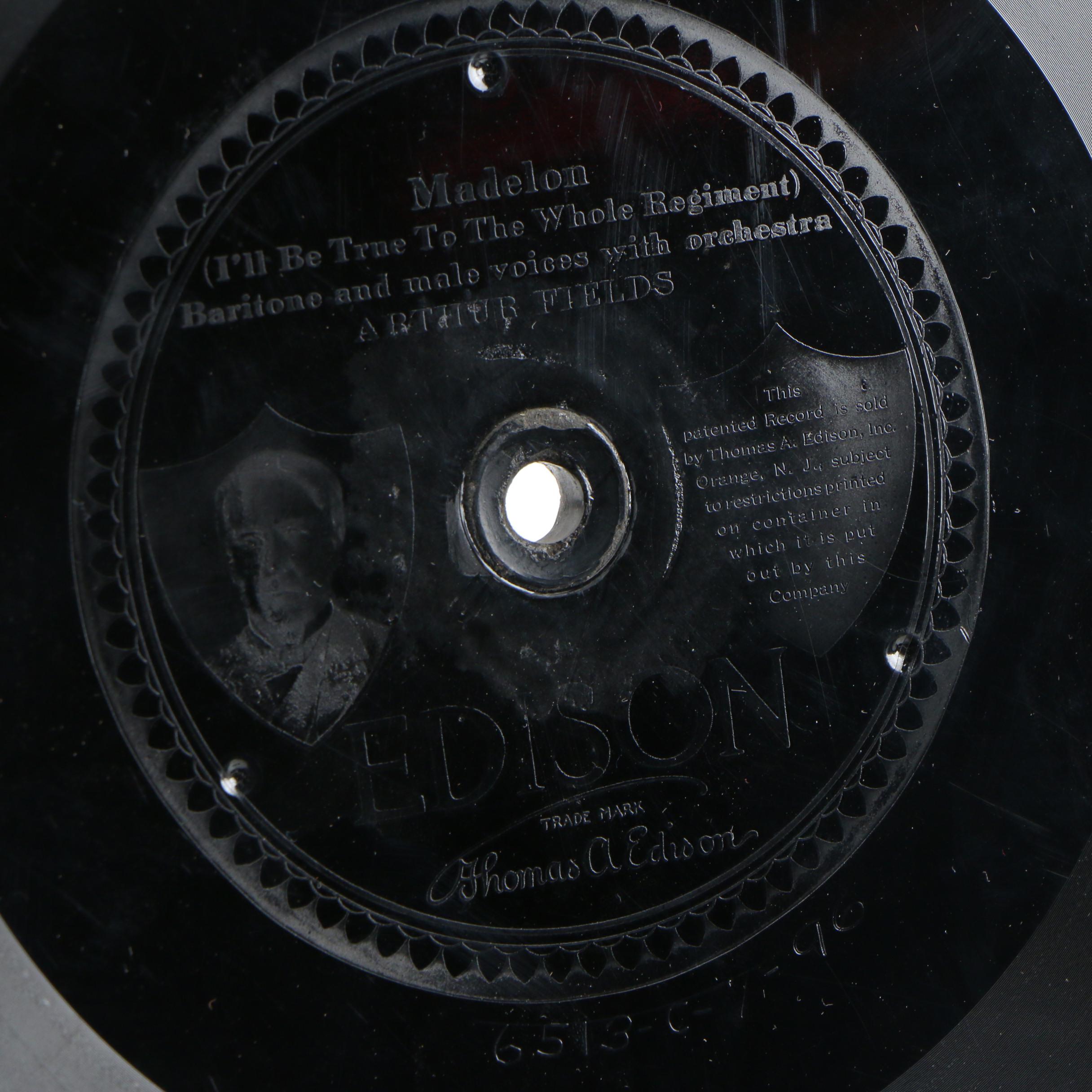 Edison Records Fox Trot and Big Band Dance Vinyl Records, Early 20th Century