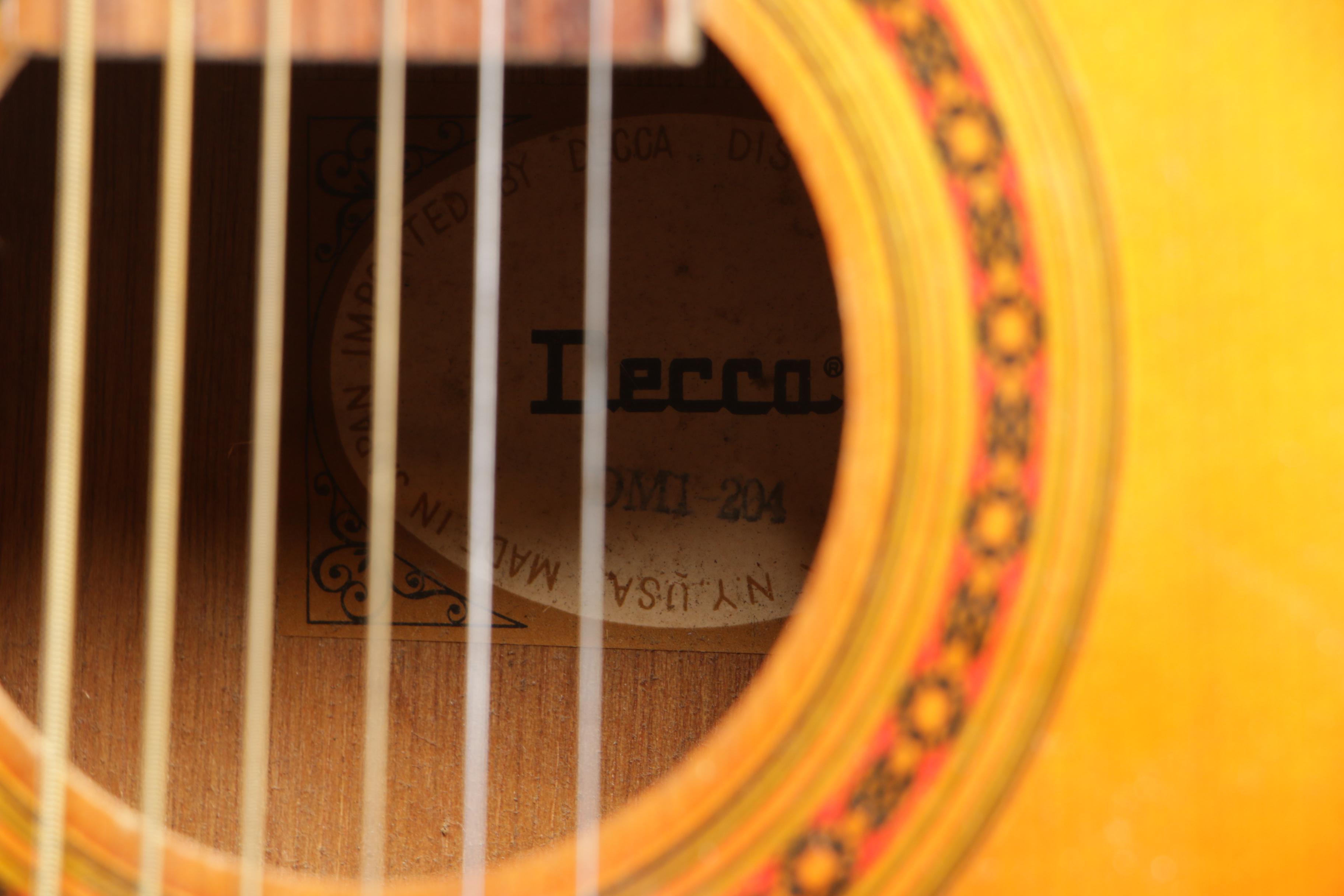 Decca DMI 204 Acoustic Parlor Guitar
