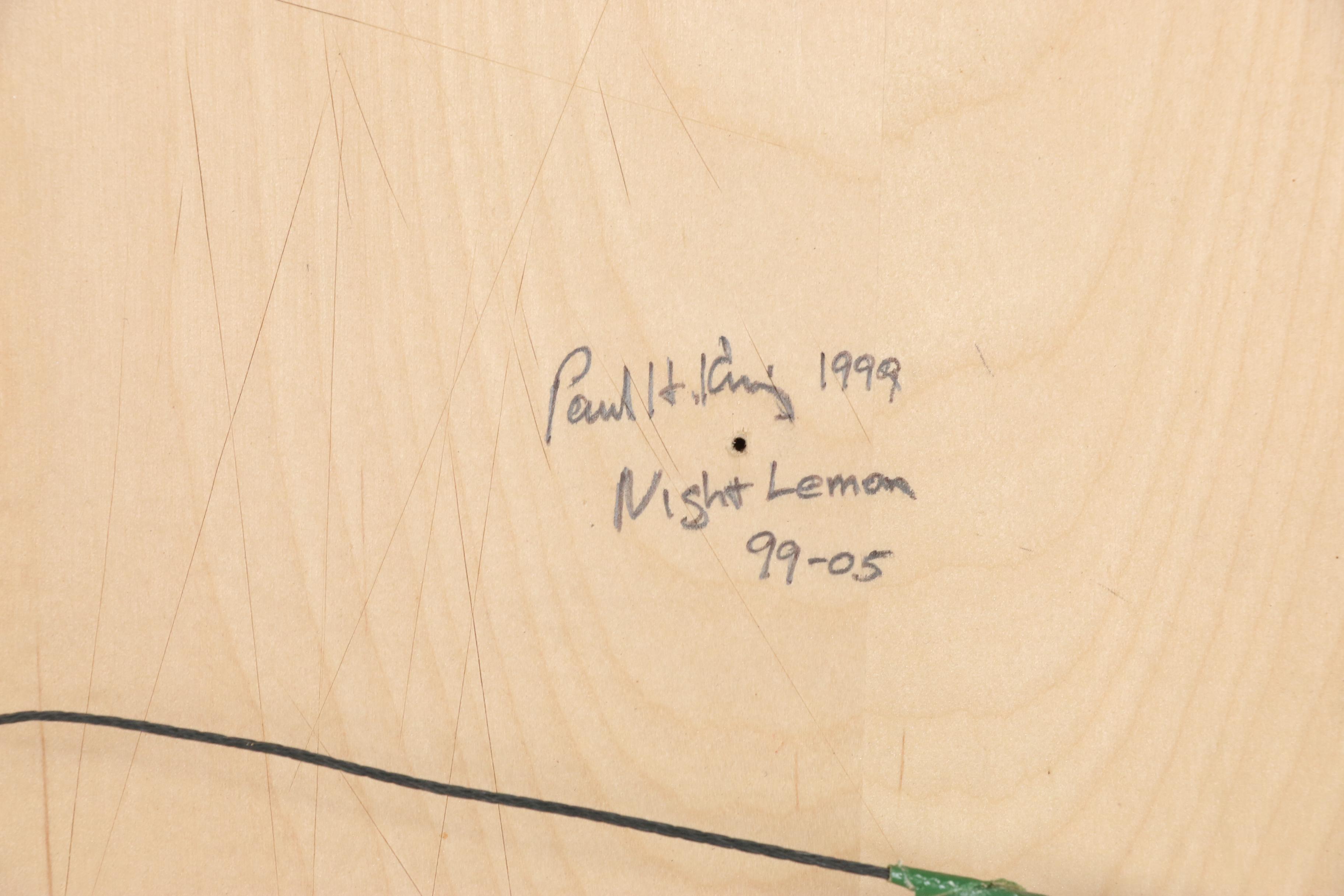 Paul H. King Still Life Oil Painting "Night Lemon", 1999