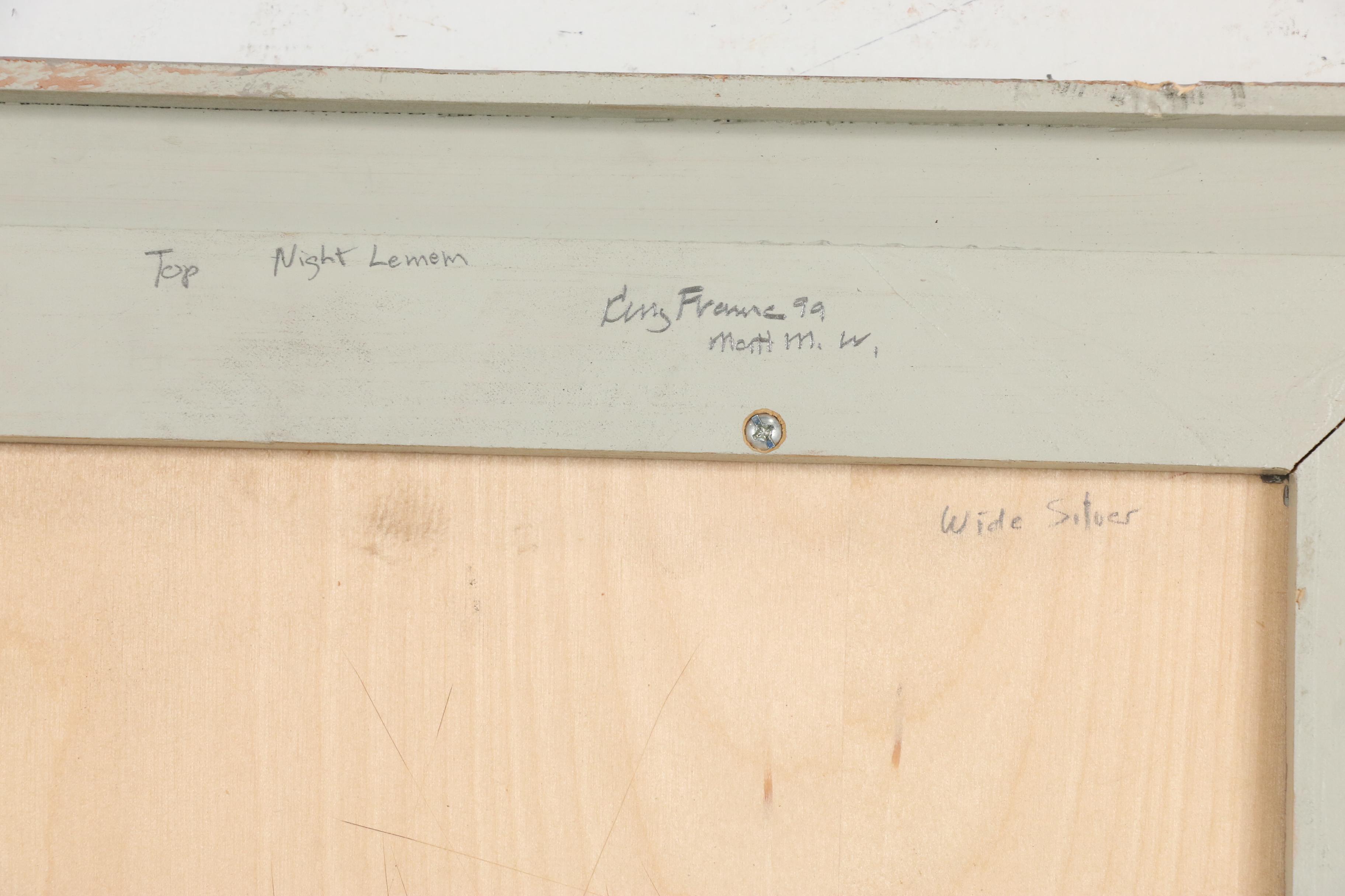 Paul H. King Still Life Oil Painting "Night Lemon", 1999